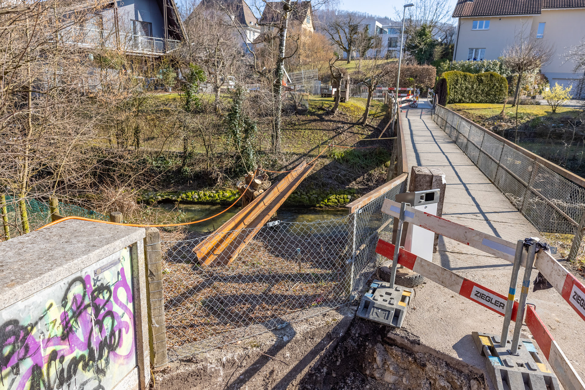 prov. Fussgängerweg Zwidellen