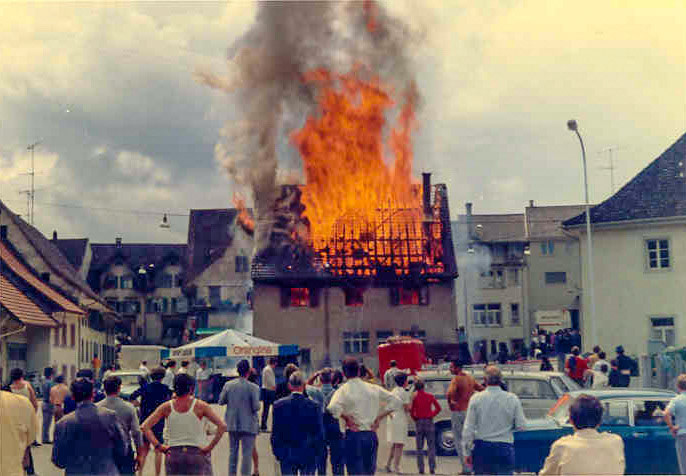 Brand Trotte Widenplatz 1970