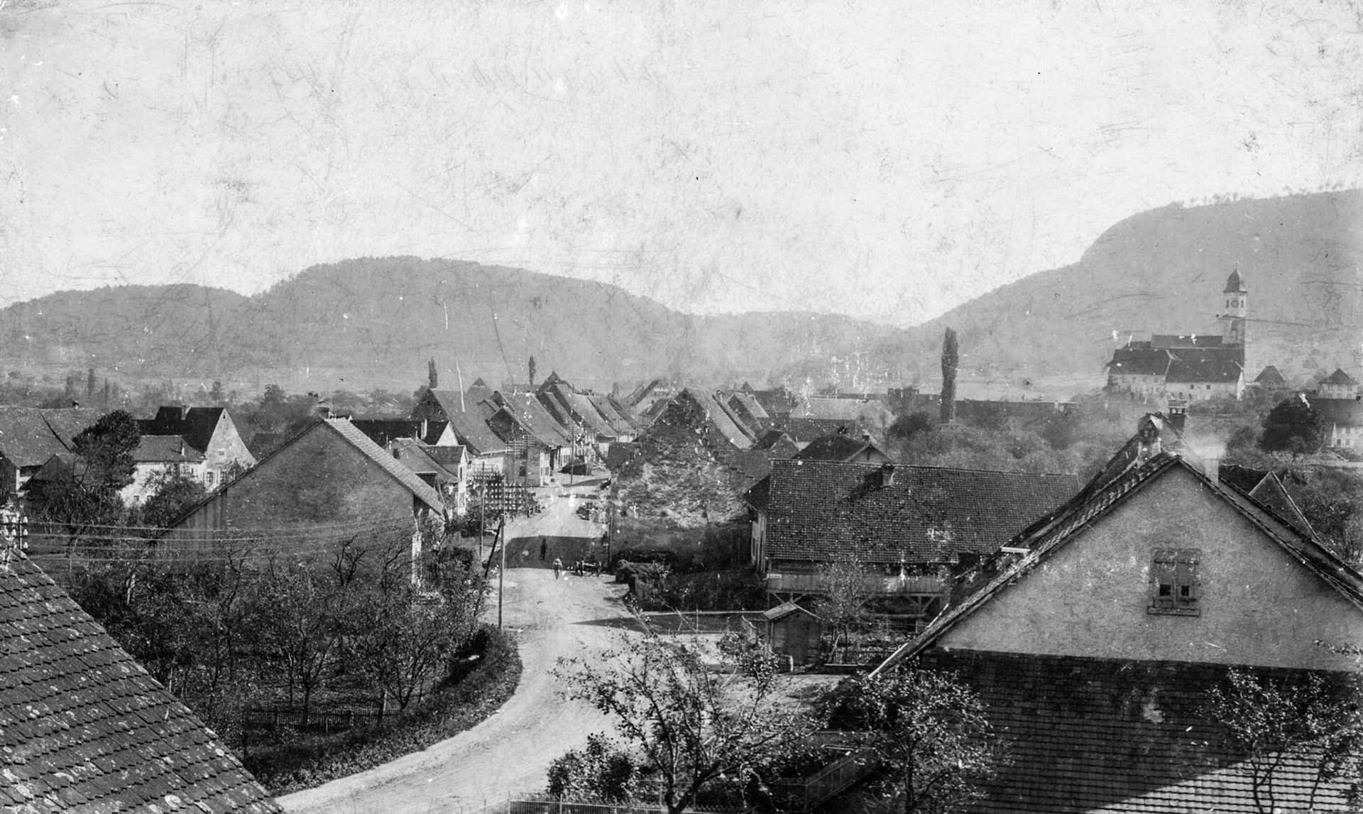 Unterdorf im Jahr 1901