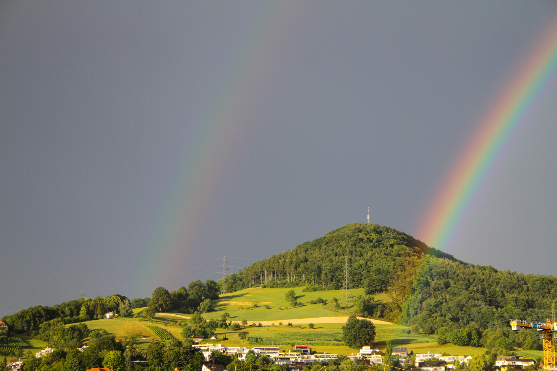 Frickberg und Regenbogen