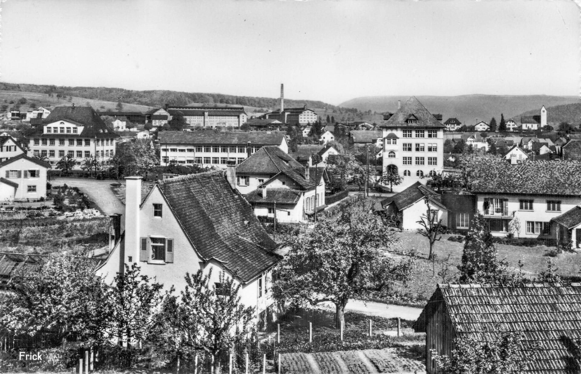 1961 Dorfansicht Schule Dorf