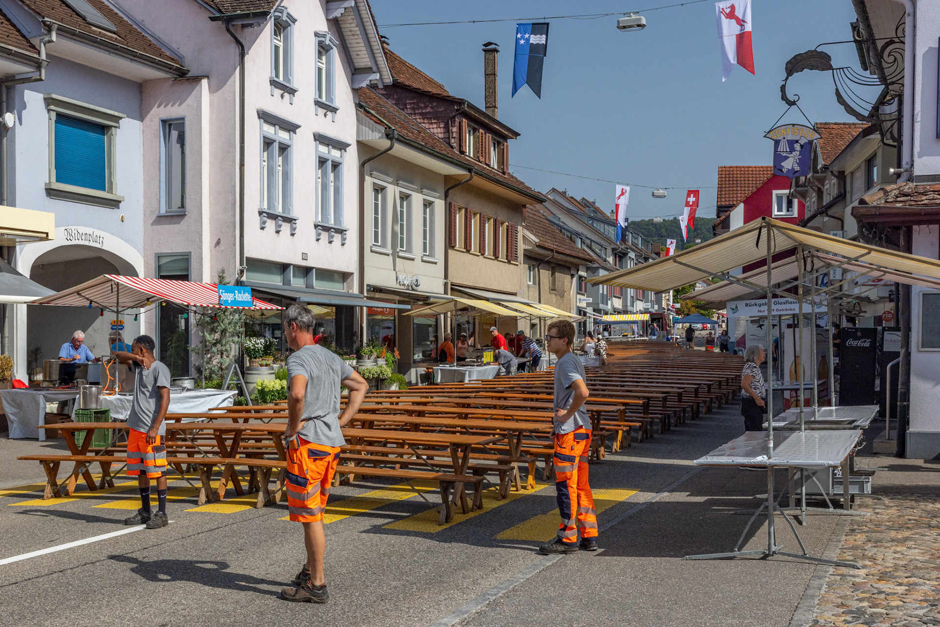 Vorbereitung Strassenfest