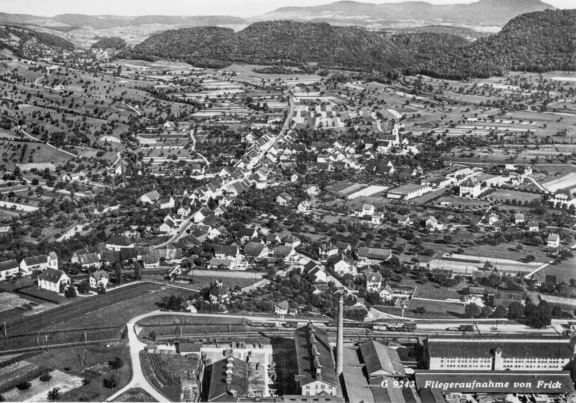 1939 Dorfansicht aus der Luft