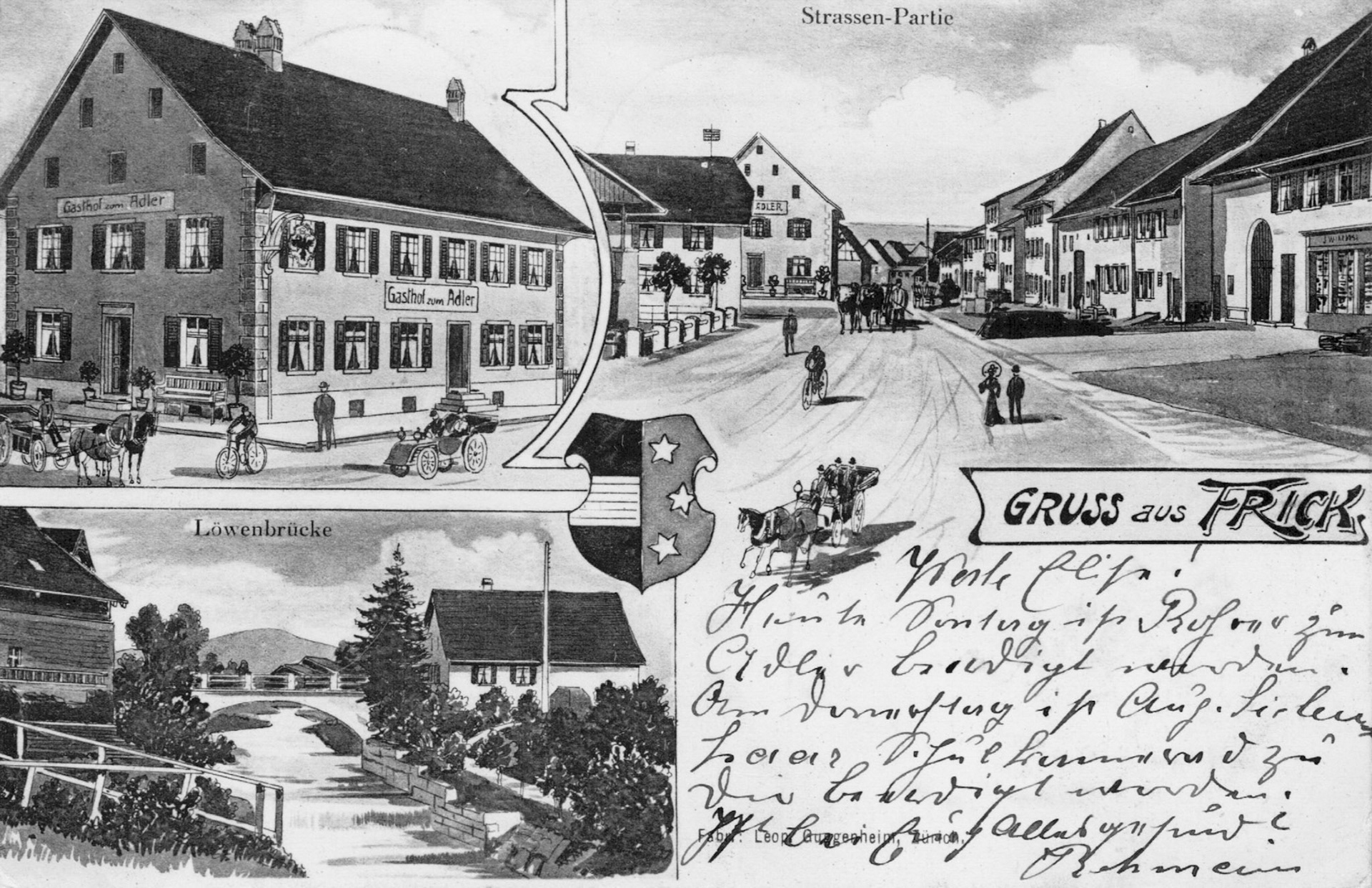 1906 Adler, Oberdorf, Bruggbachbrücke bei Migros