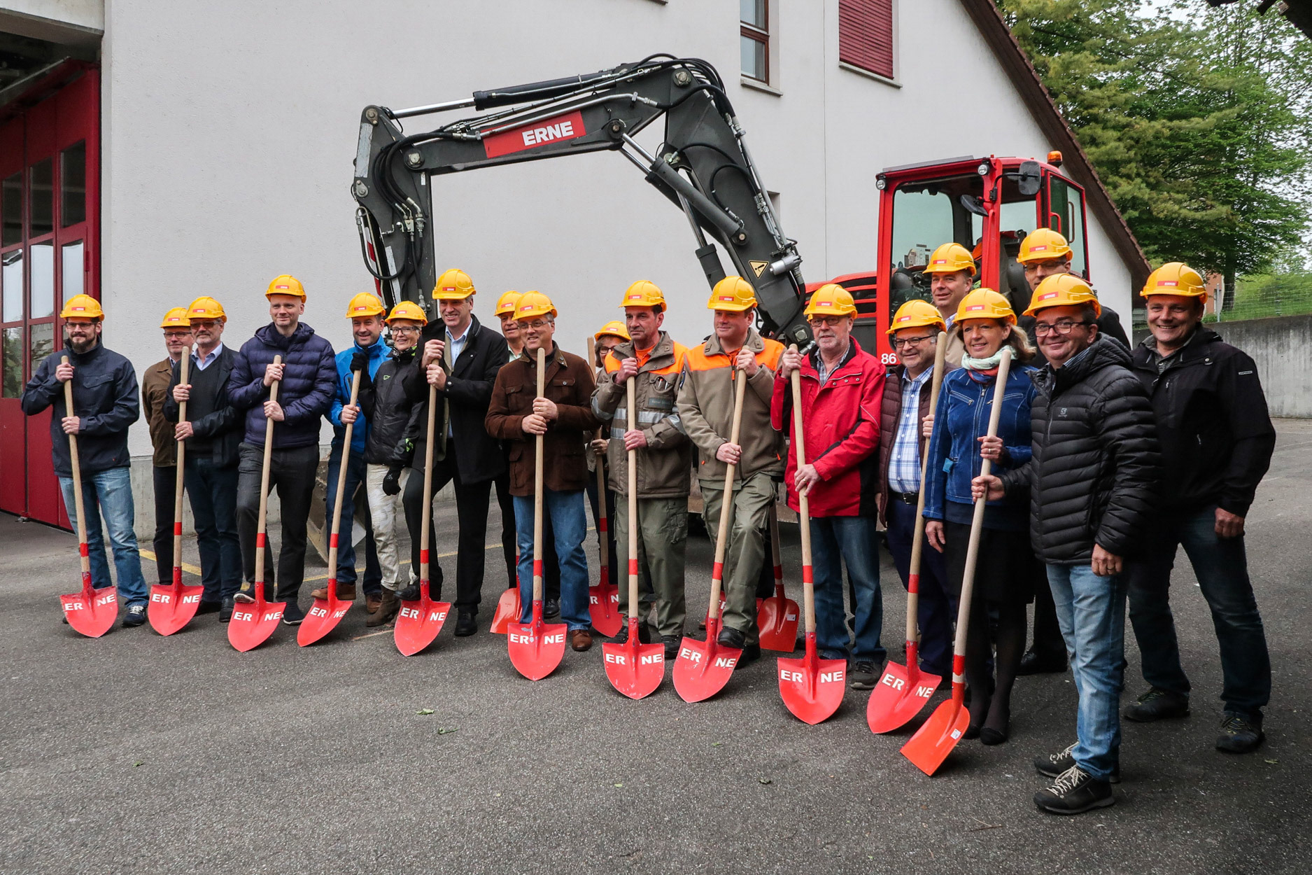 Spatenstich Anbau MZG Racht