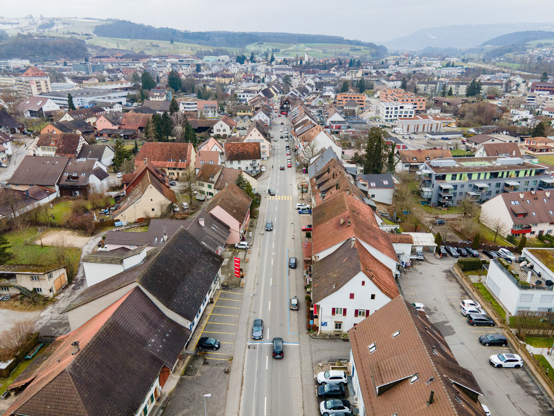 Hauptstrasse von oben