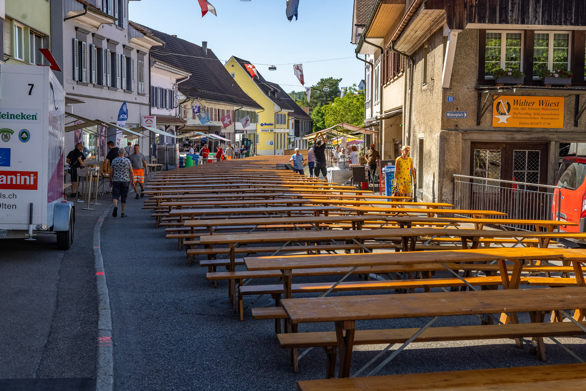 Vorbereitung Strassenfest