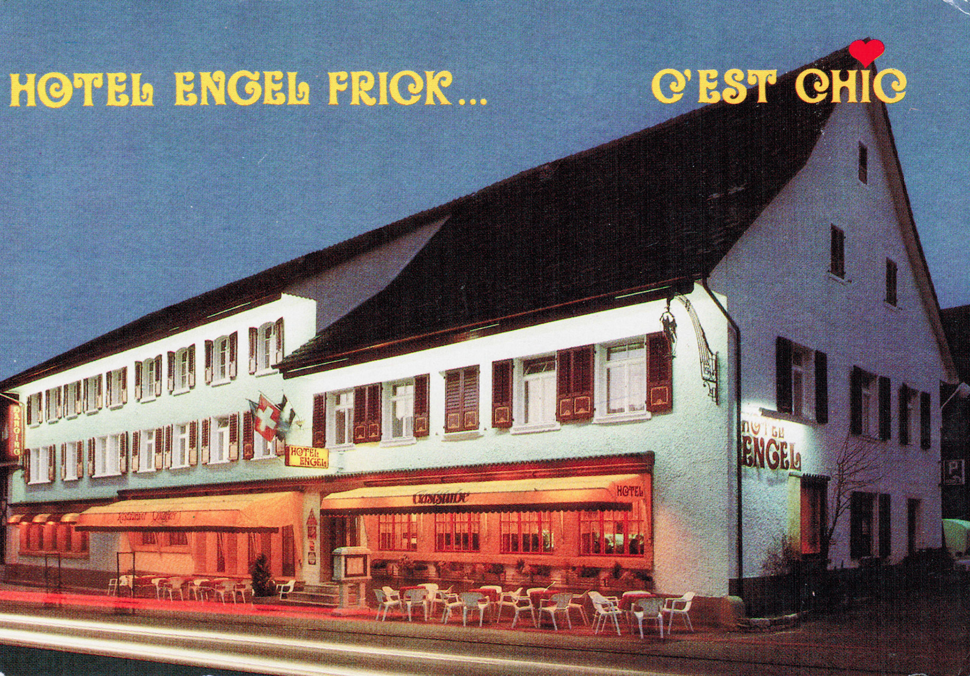 1988 Hotel Engel mit Umbrello Dancing