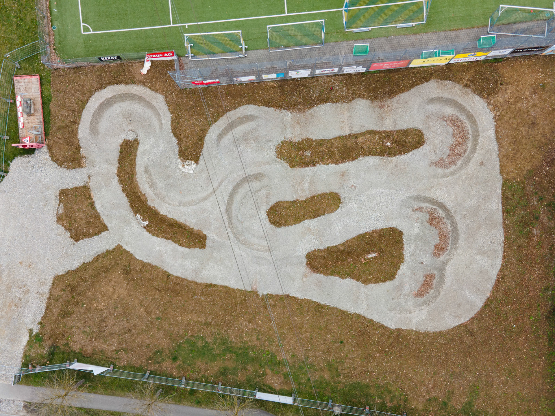 Pumptrack im Rohbau