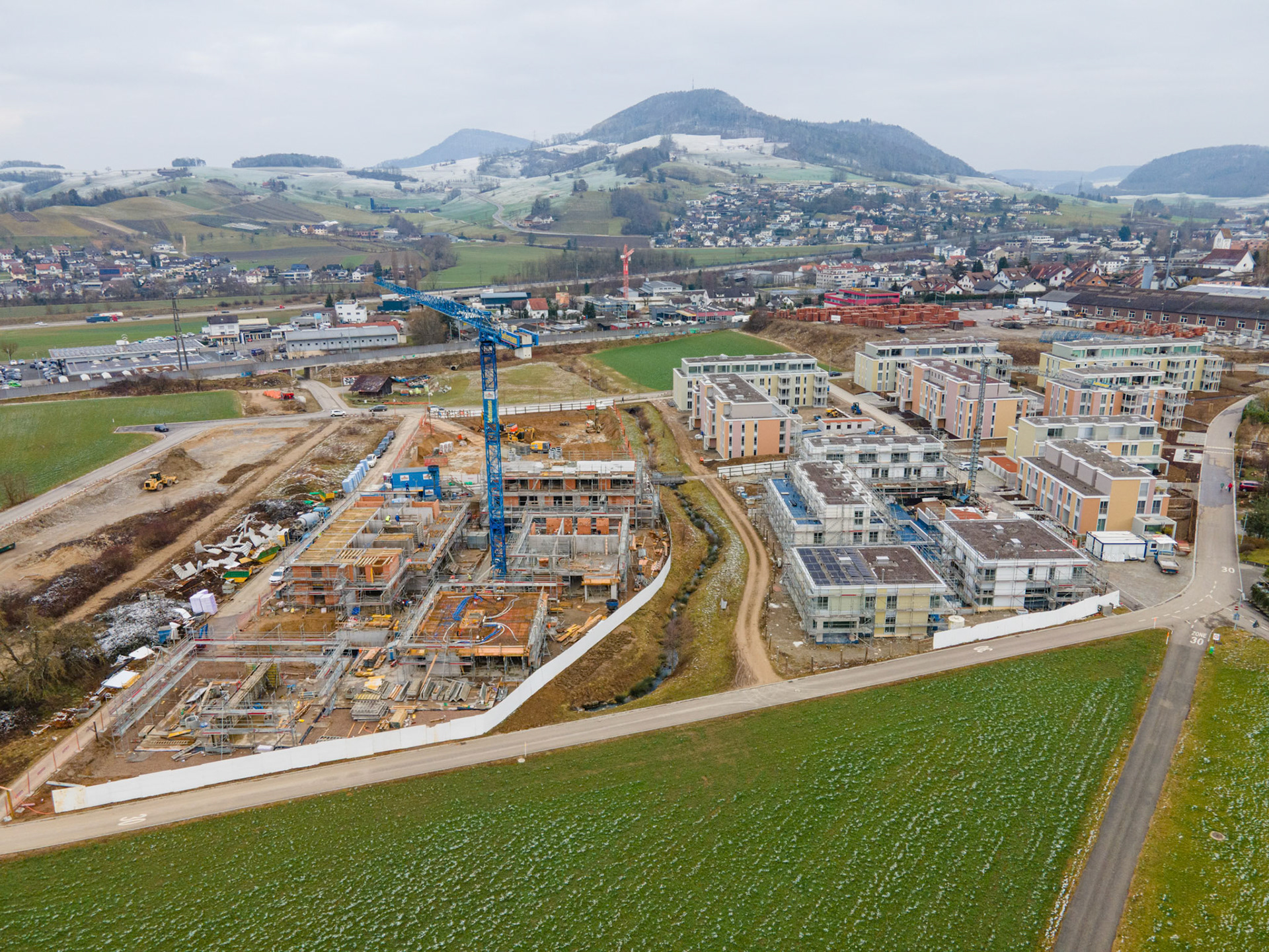 Überbauung Lammet Drohne
