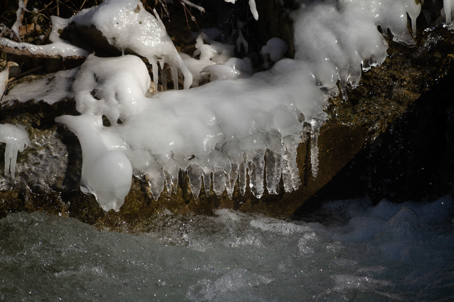 Sissle mit Eisskulpturen