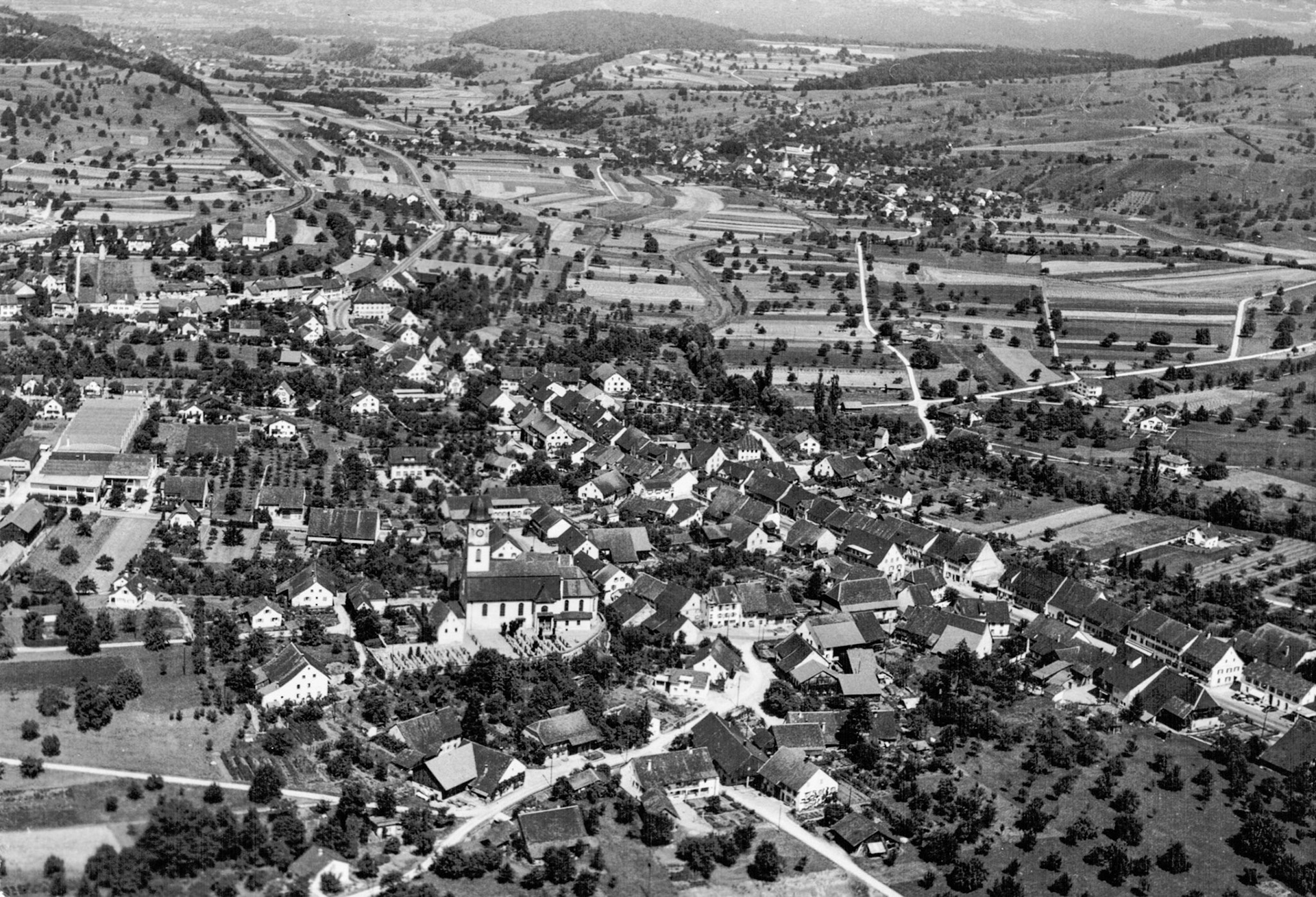 1959 Flugaufnahme Frick
