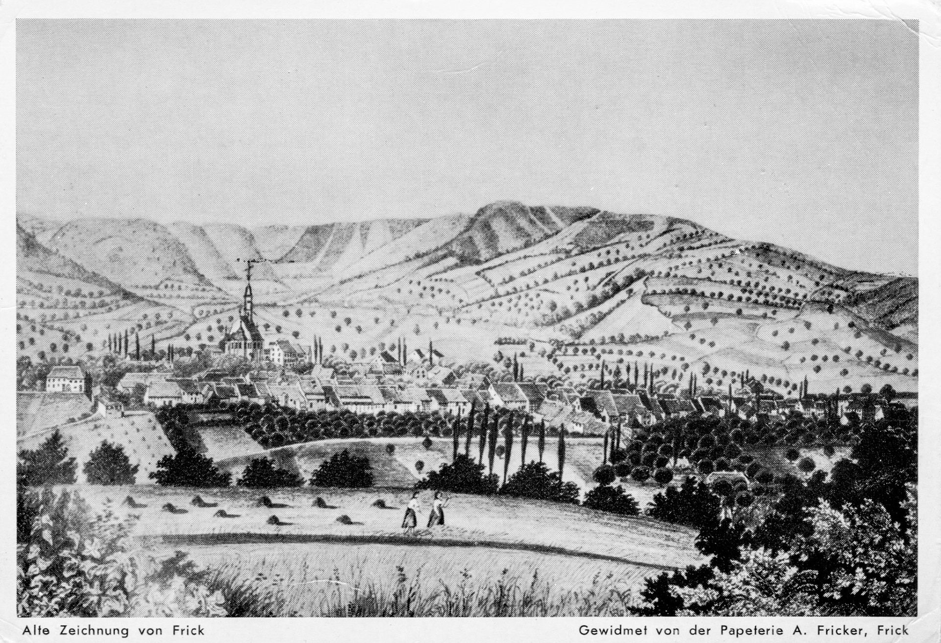 1880 Dorfansicht als Stich