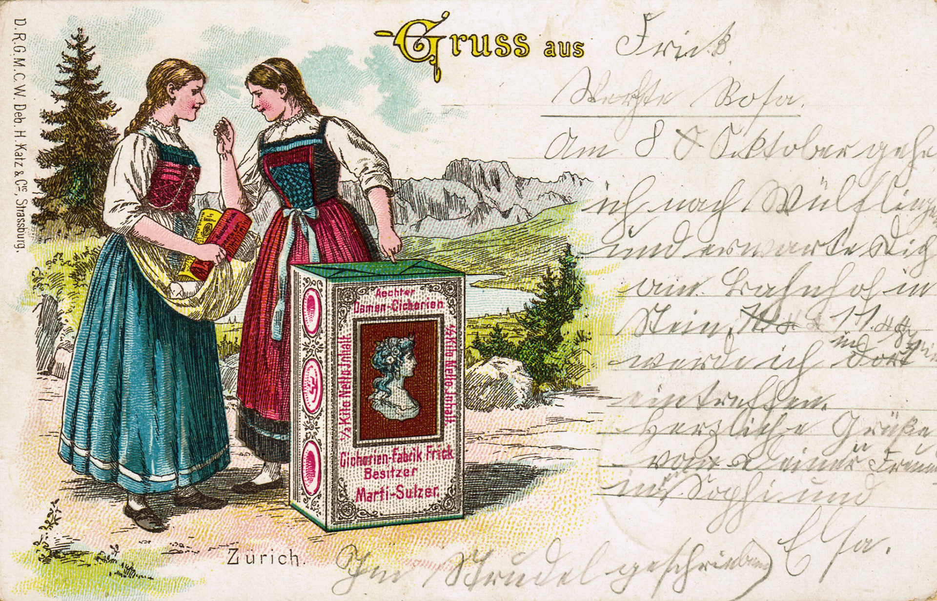 1898 Gruss aus Frick