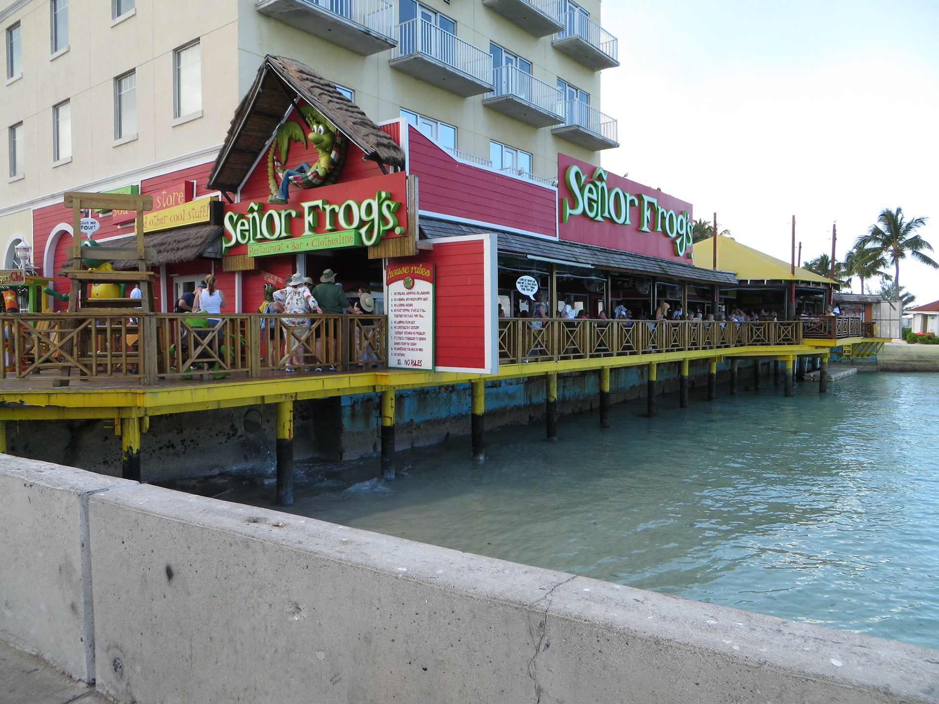 Senor Frogs in Nassau, Bahamas.