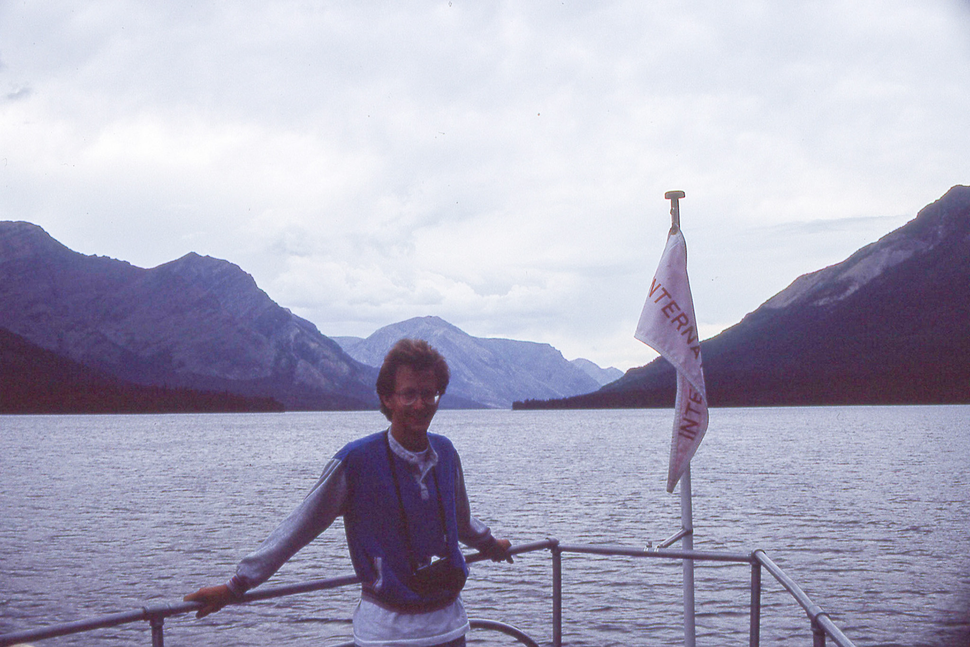Nate on Waterton Lake Boat Tour