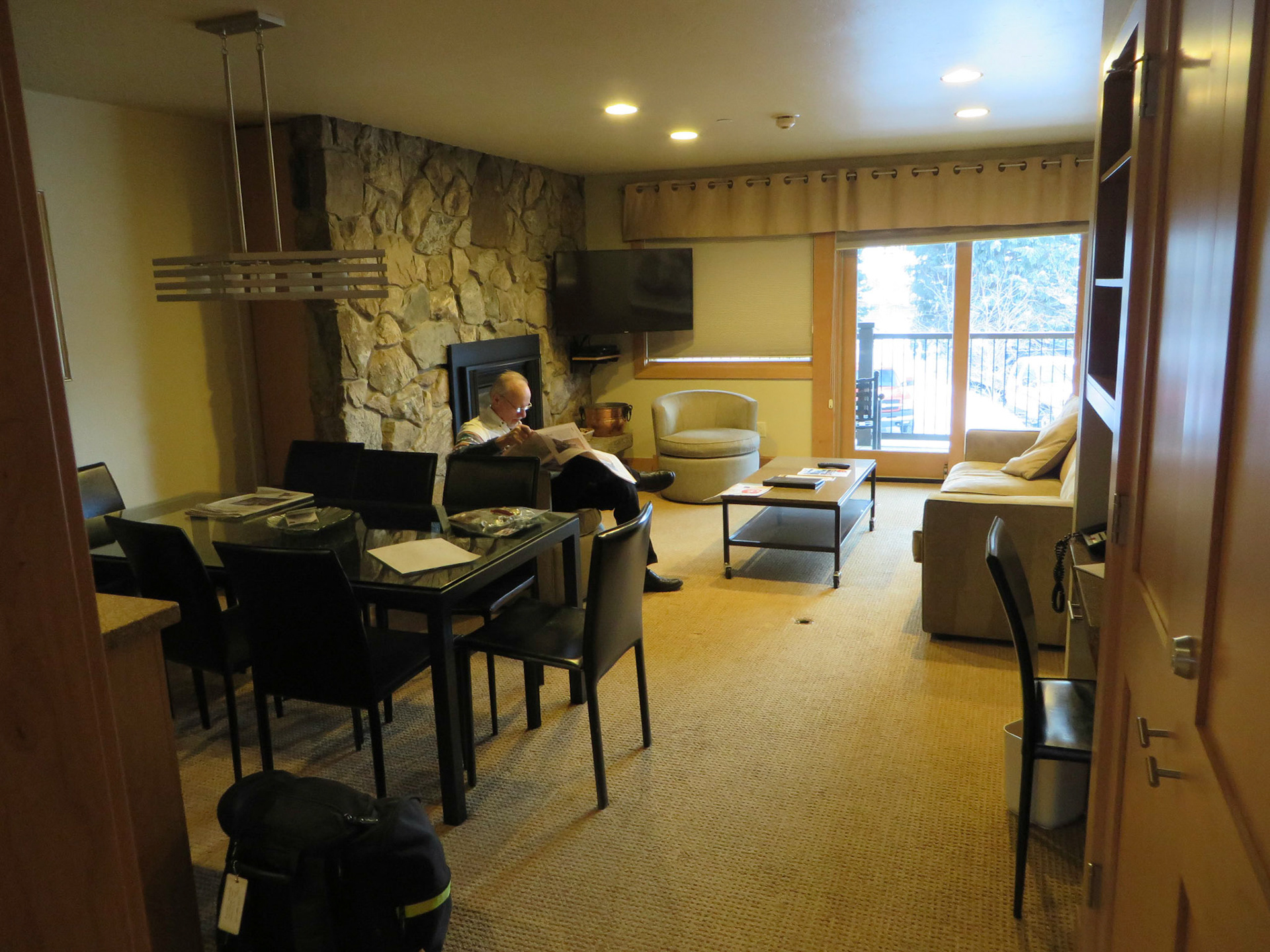 Inside ski condo at Manor Vail