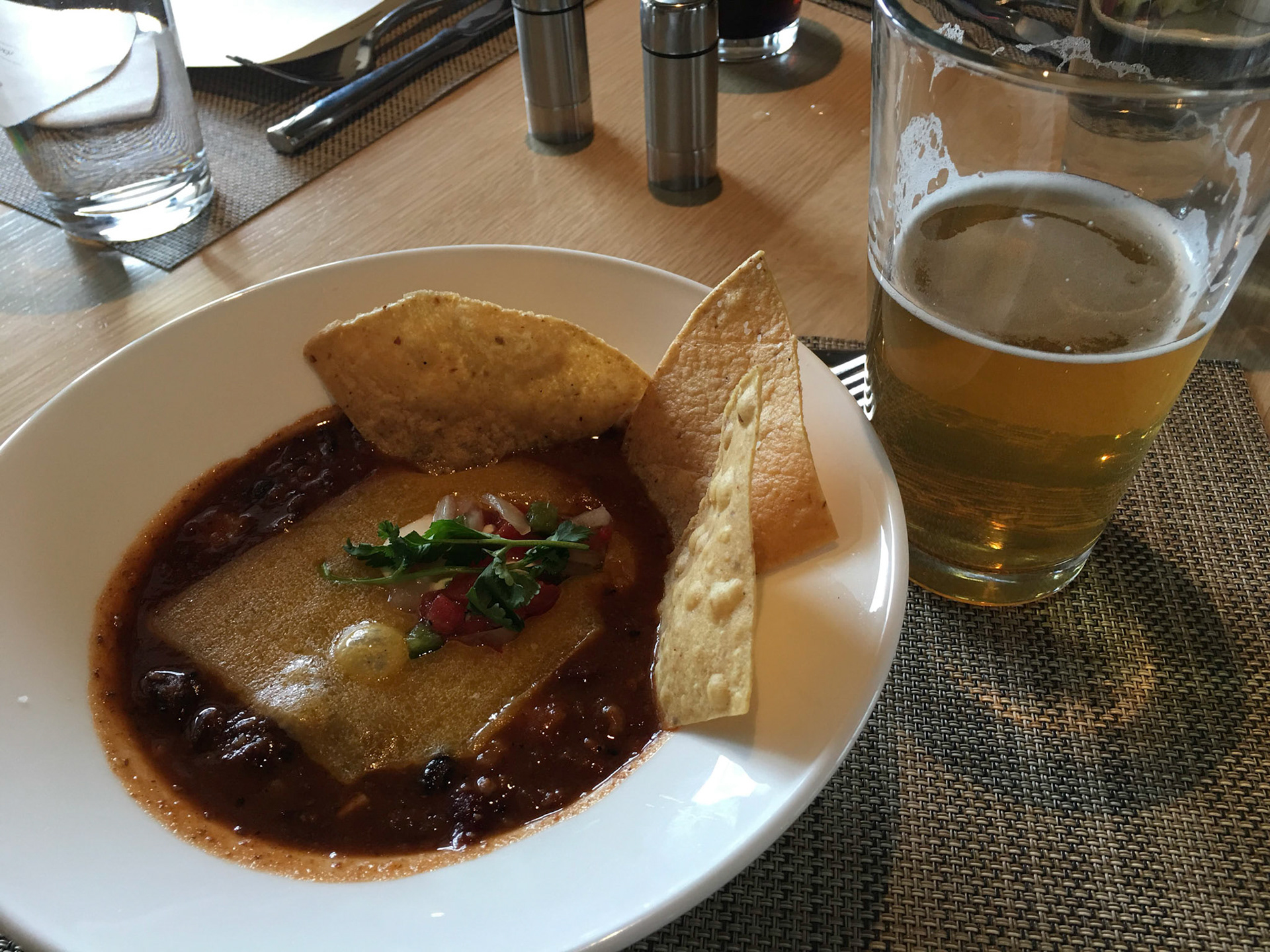 Super pricey but tasty bowl of chili at Larkspur