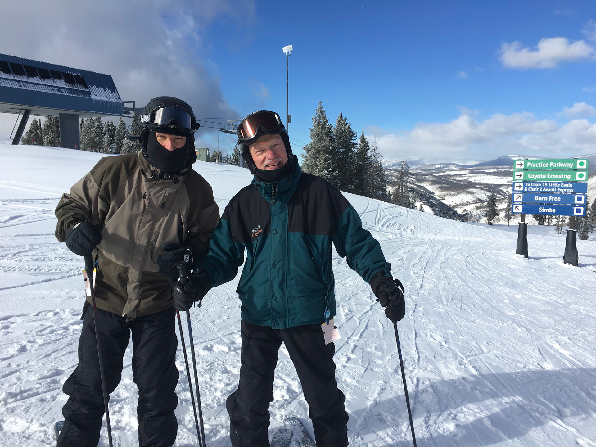 Mike and Gayland taking the cruising runs