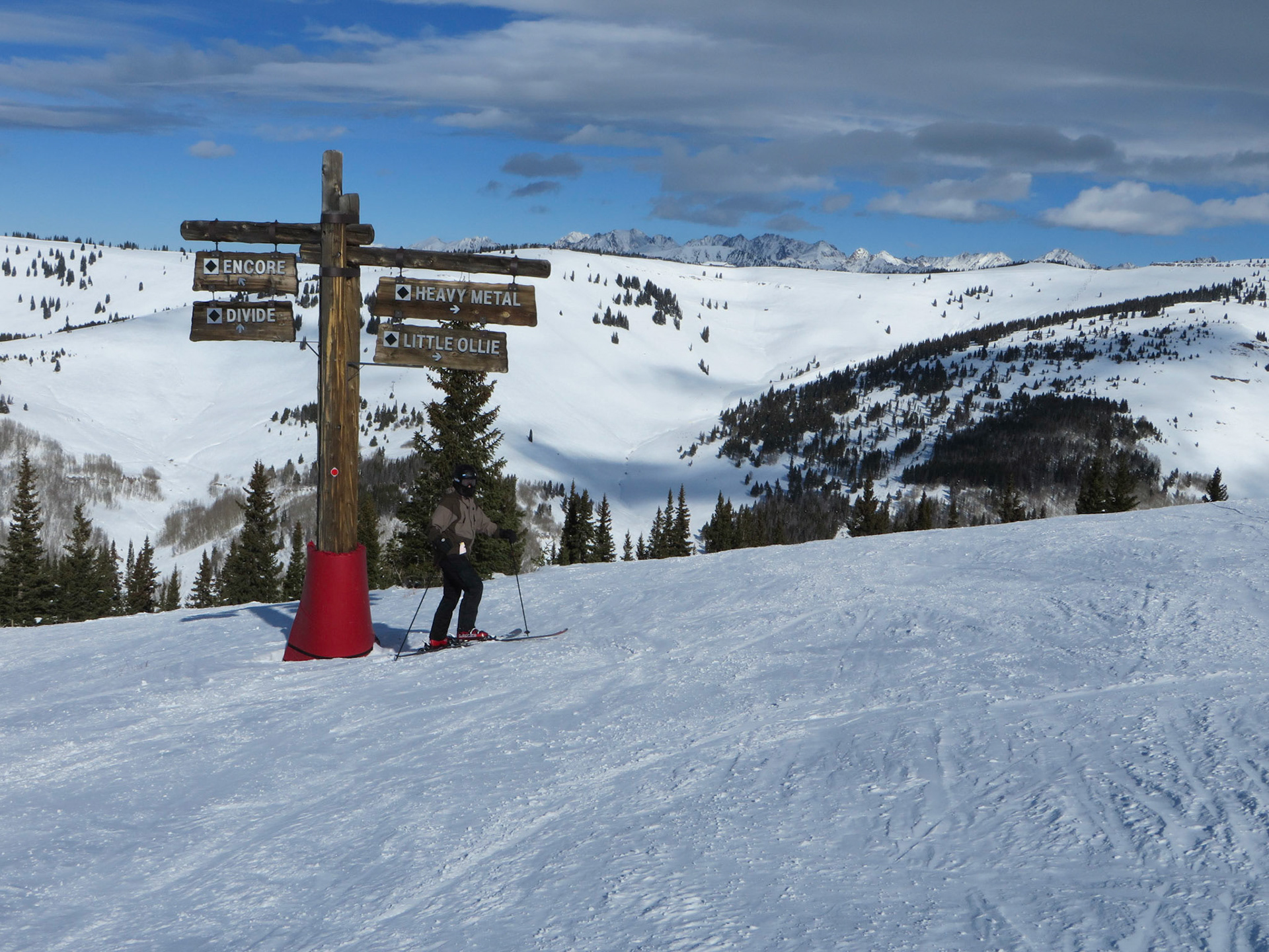 Mike runs the moguls with Barry down Heavy Metal