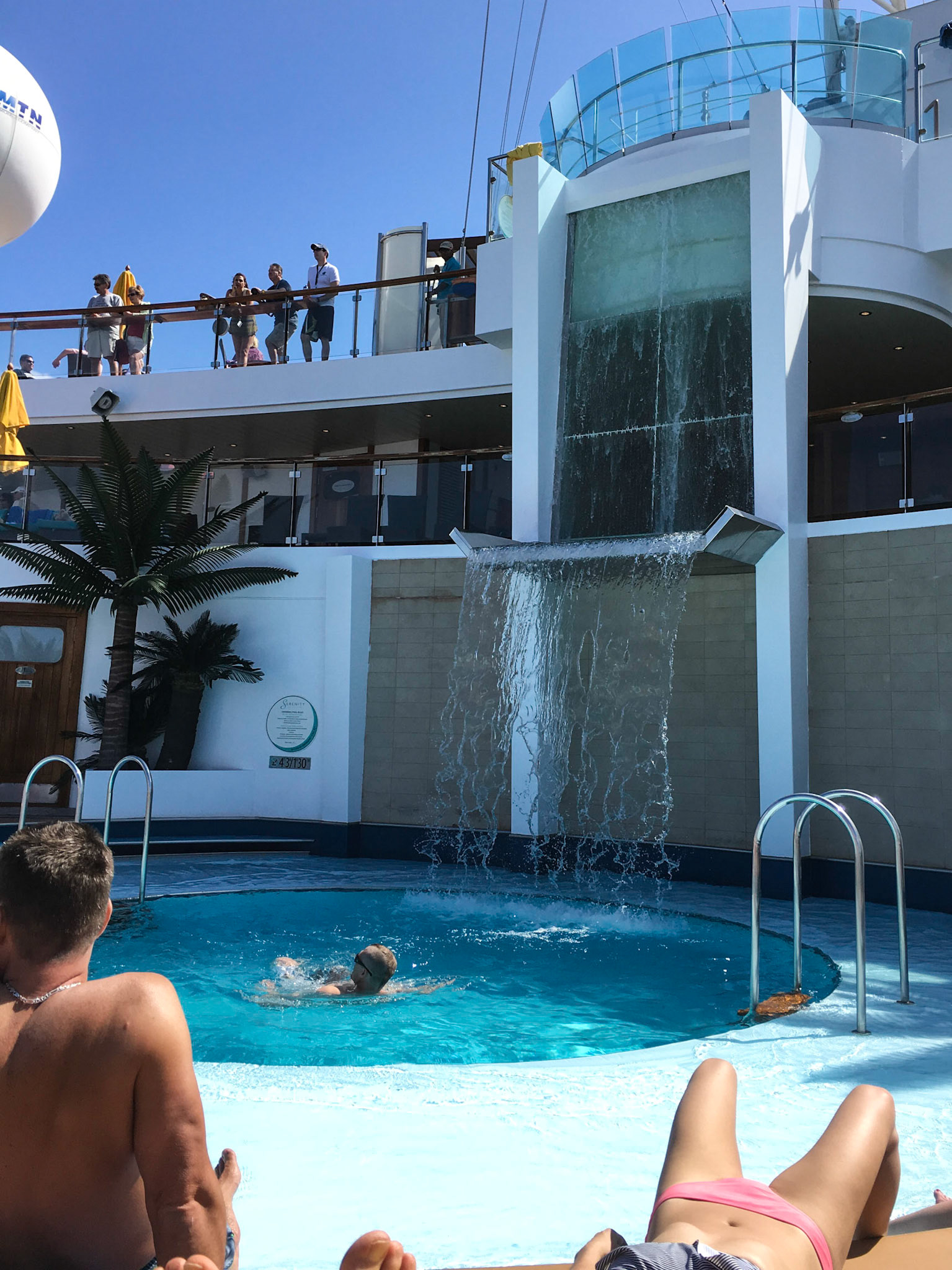 Waterfall pool in the Serenity area
