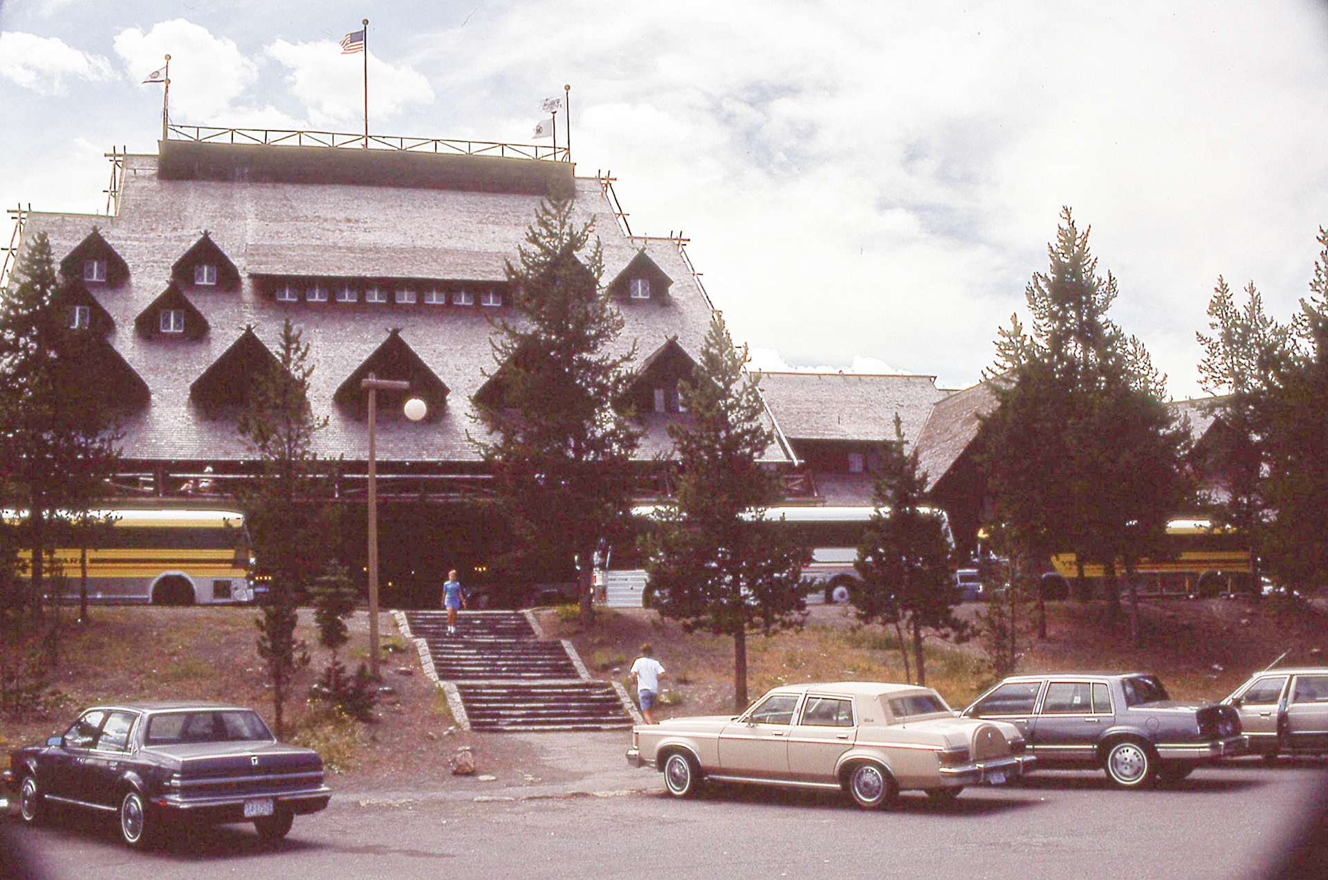 Built in 1903-1904 with local logs and stone, the Inn is considered the largest log structure in the world.