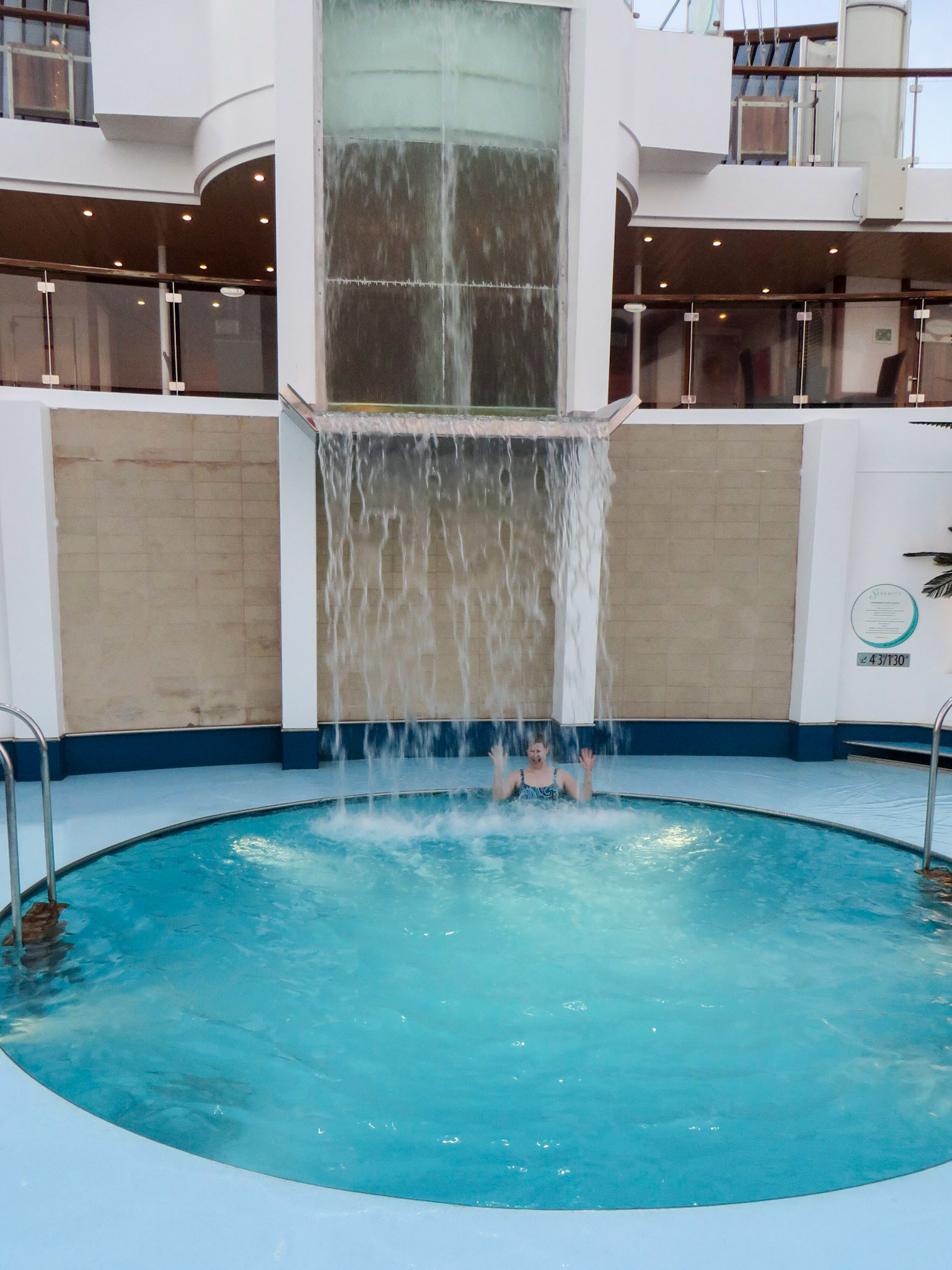 Waterfall in the Serenity pool