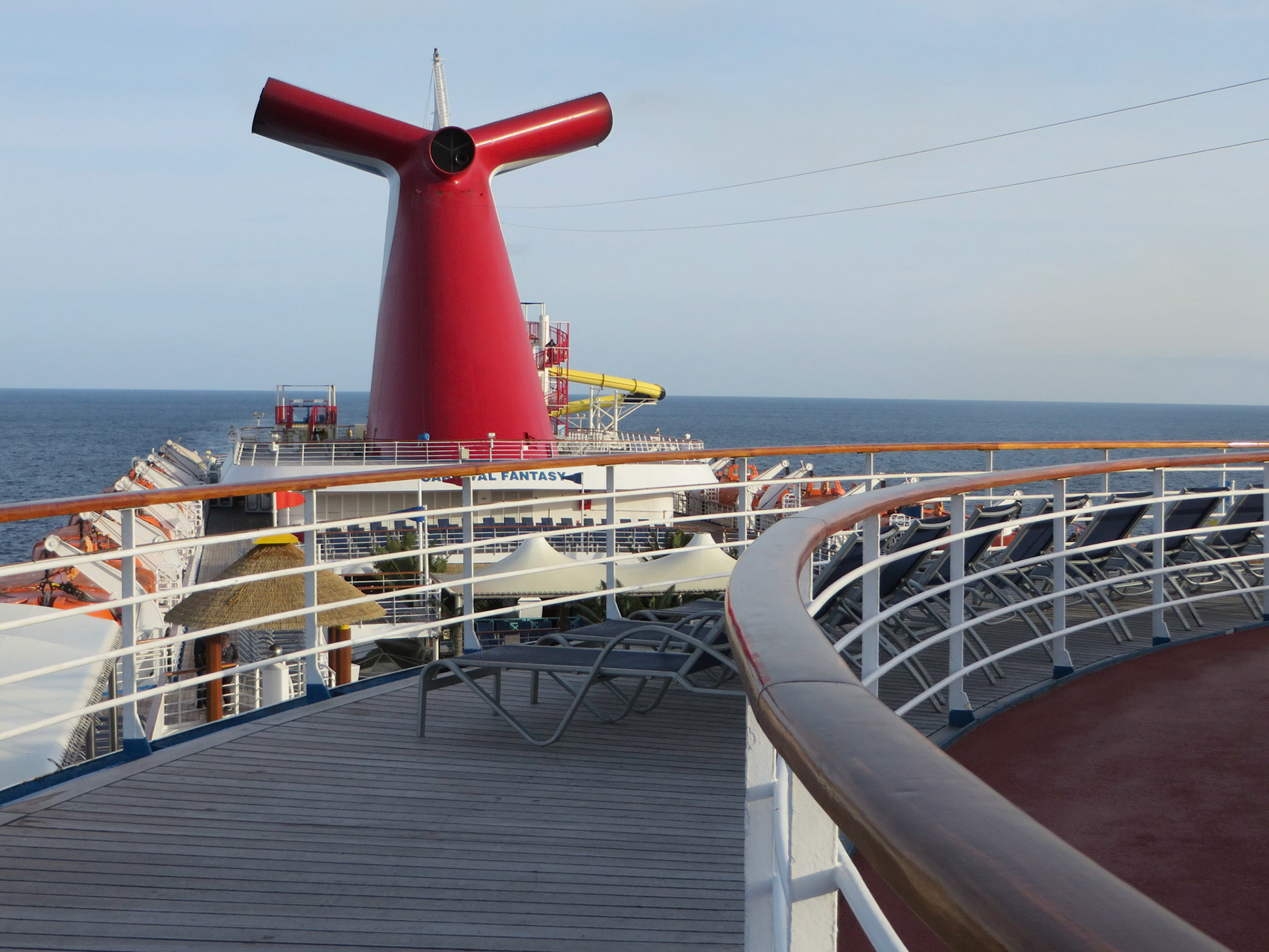 The sun deck.