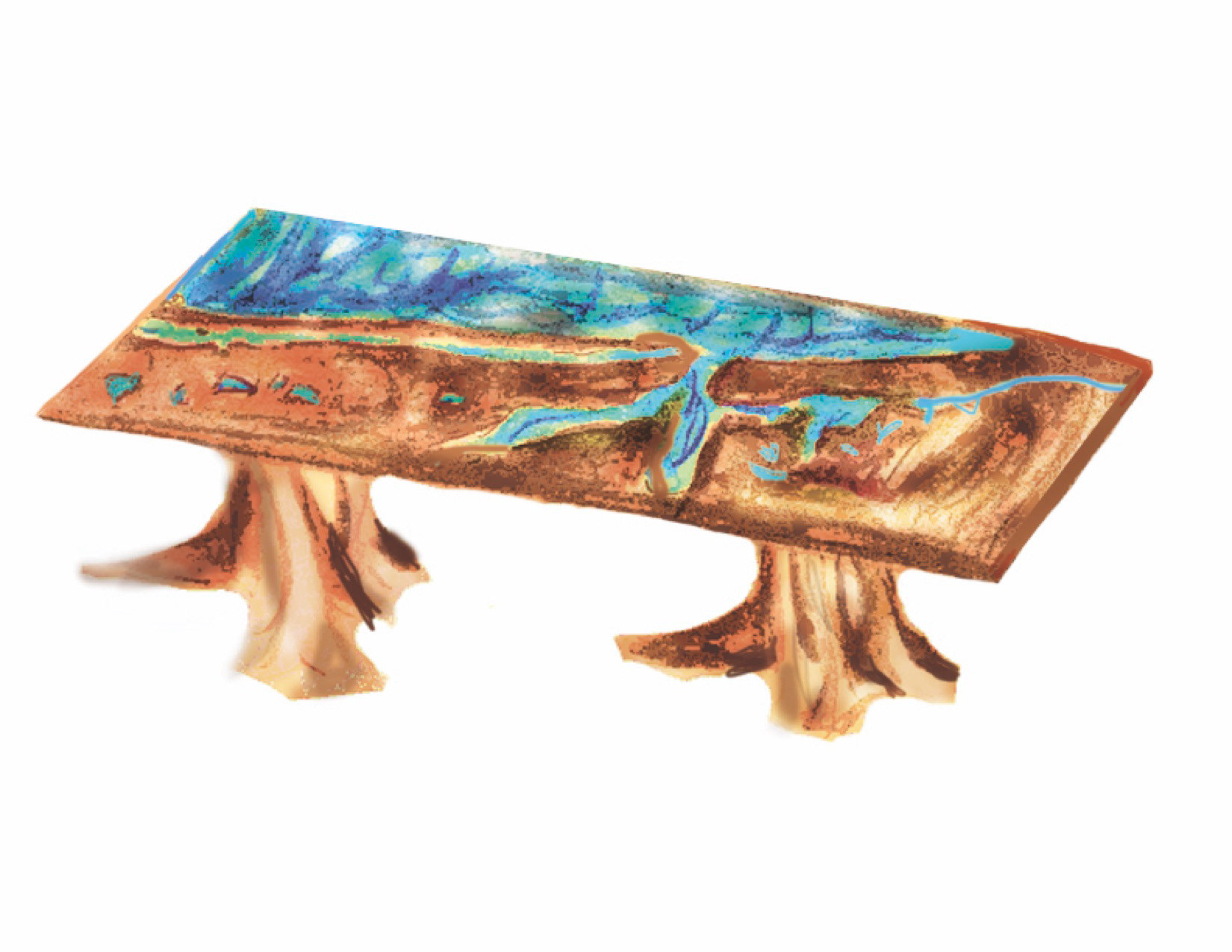 Prototype Rendering of Custom Designed Table