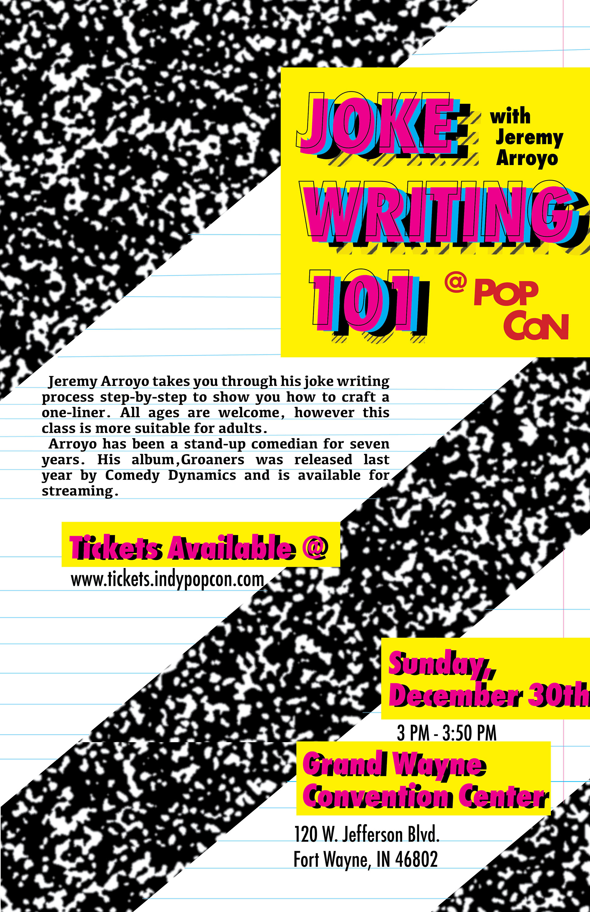 2019 Joke Writing 101 @  Pop Con 