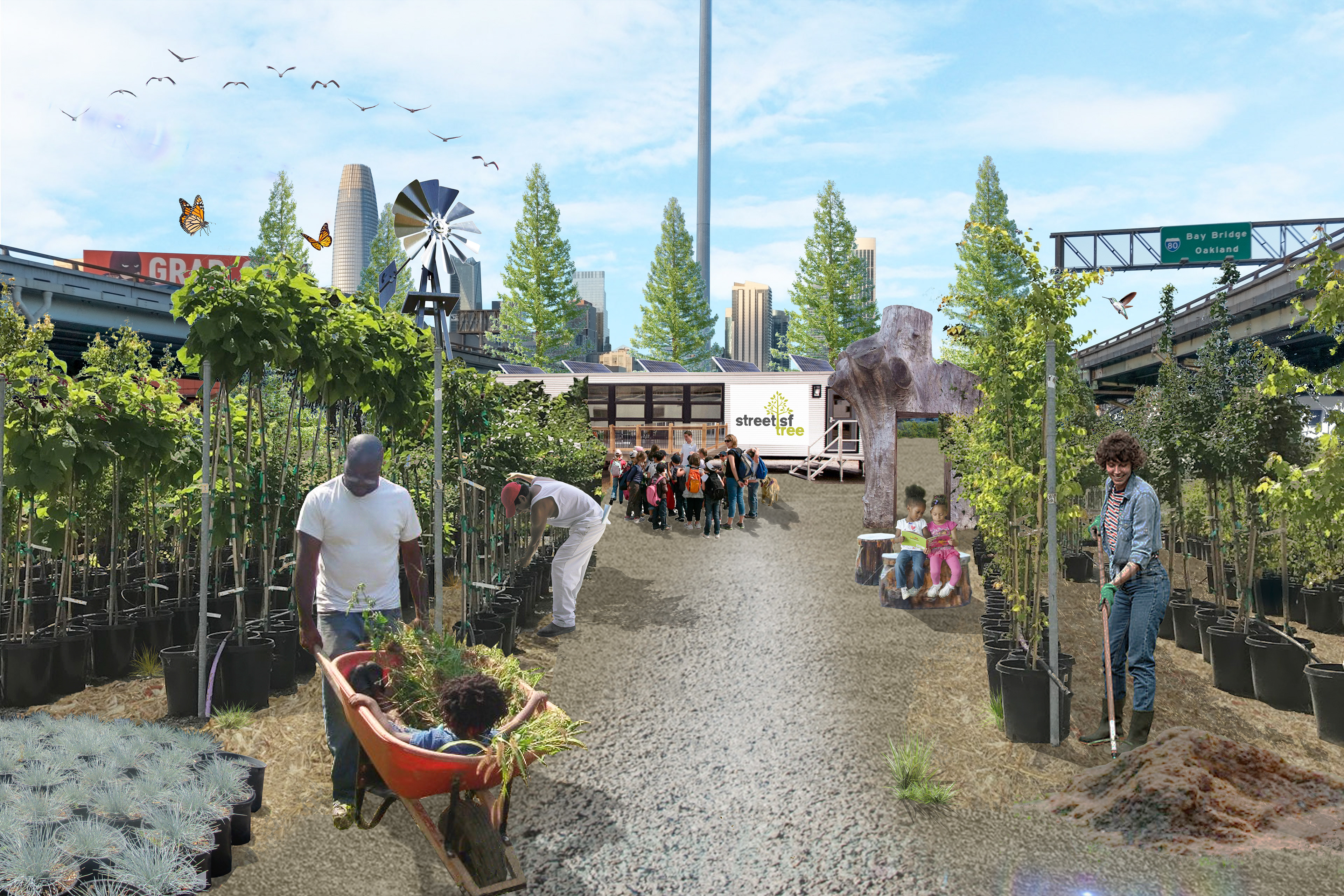 CONCEPT RENDERING (BUREAU OF LANDSCAPE ARCHITECTURE - SF PUBLIC WORKS)