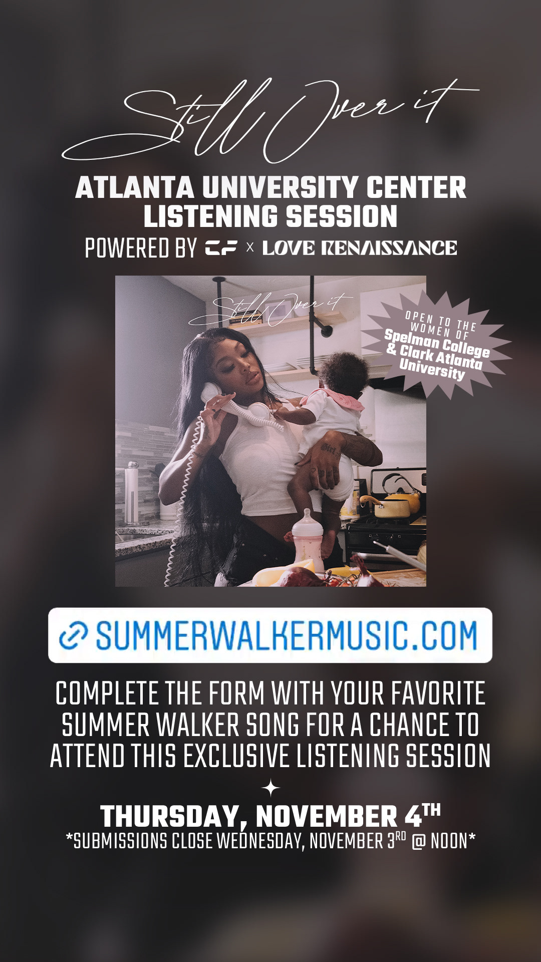 AUC Listening Session Flyer (Physical) - IG Story