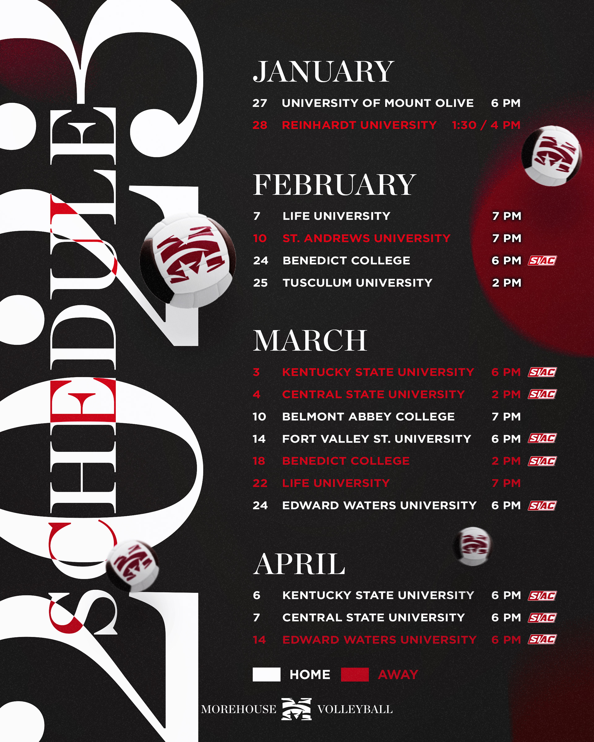 2023 Volleyball Schedule