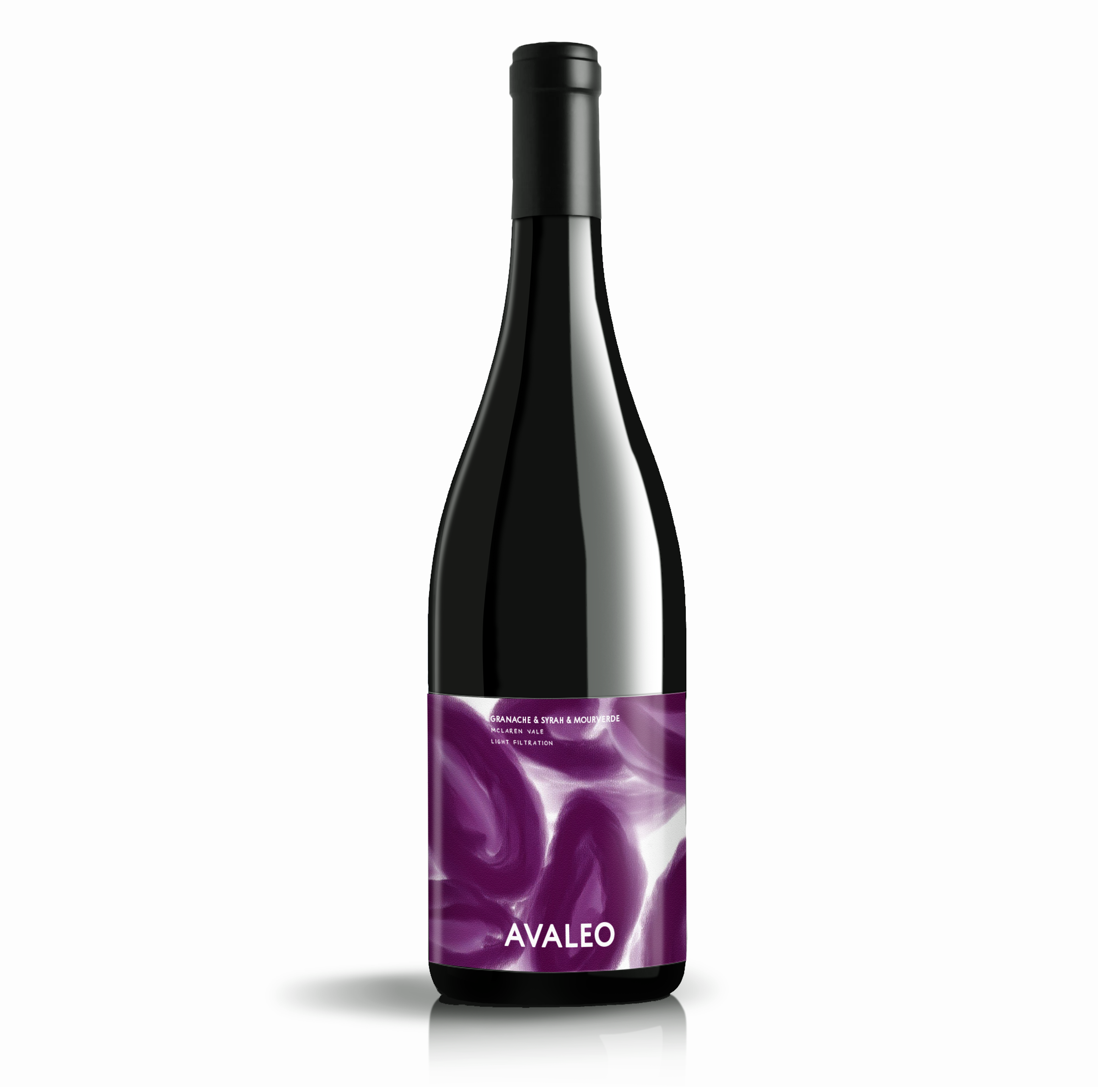 Label created in Illustrator, Mockup created in Photoshop
