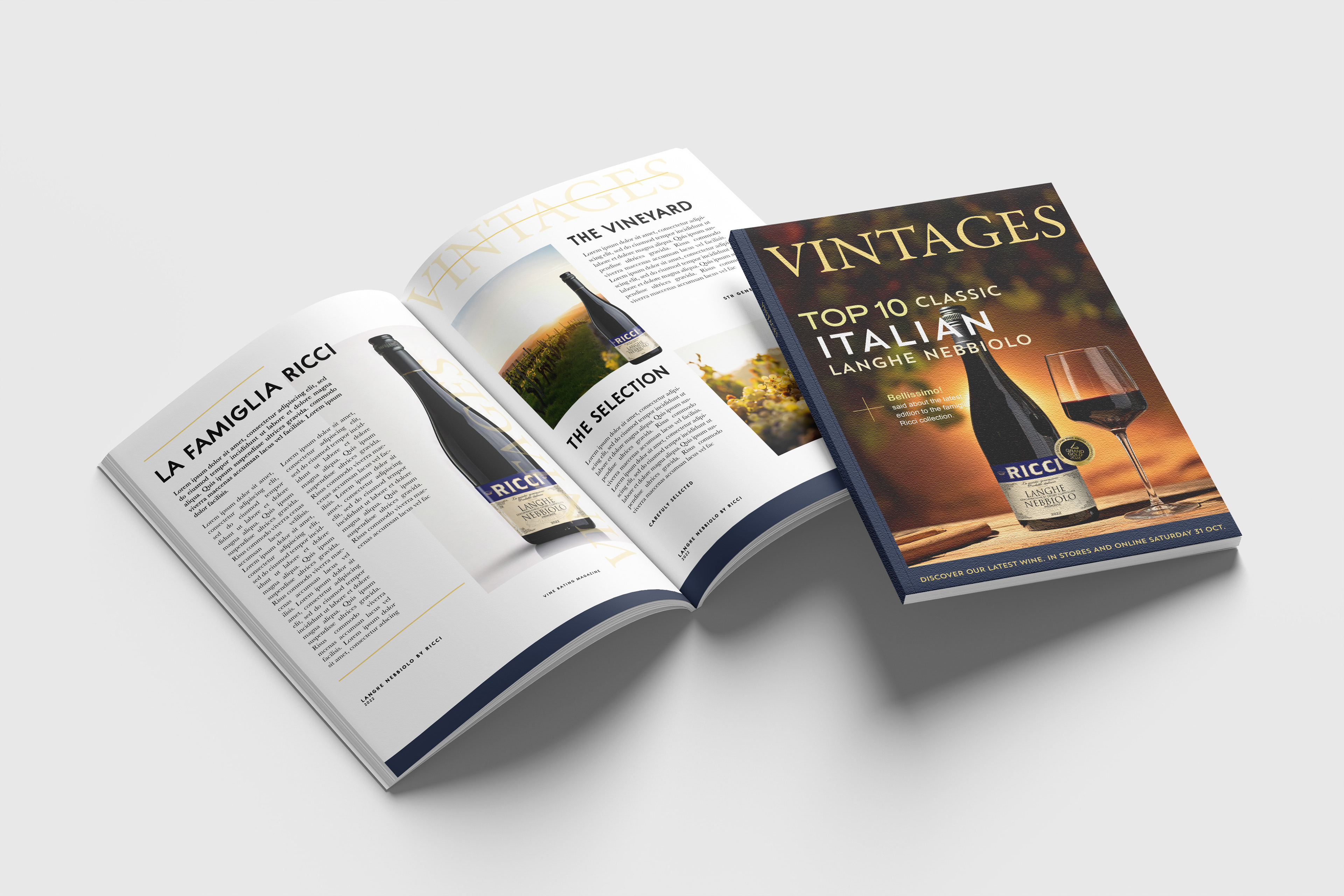 Spreads created in Photoshop