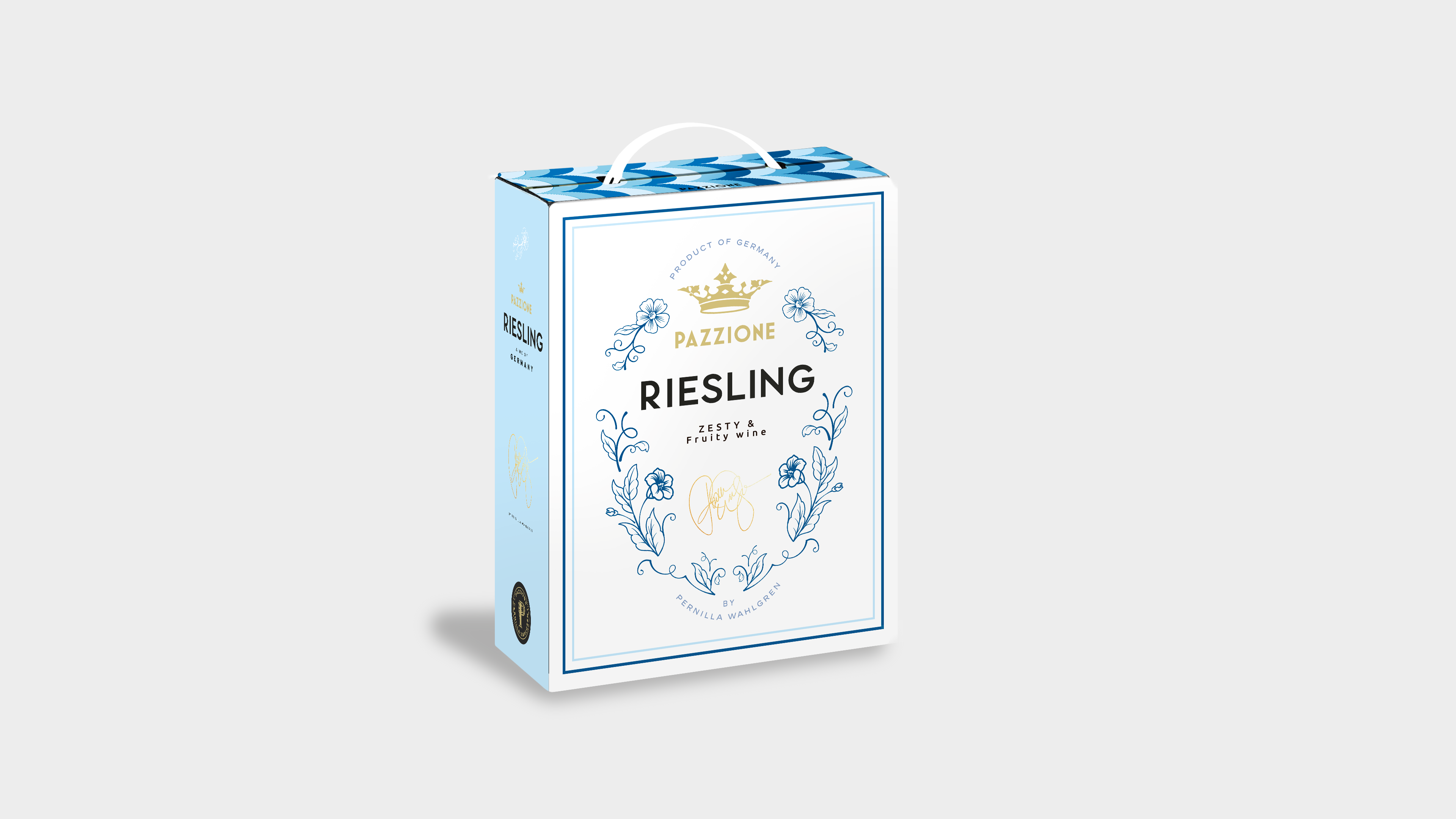 Label created in Illustrator, Mockup pre-made