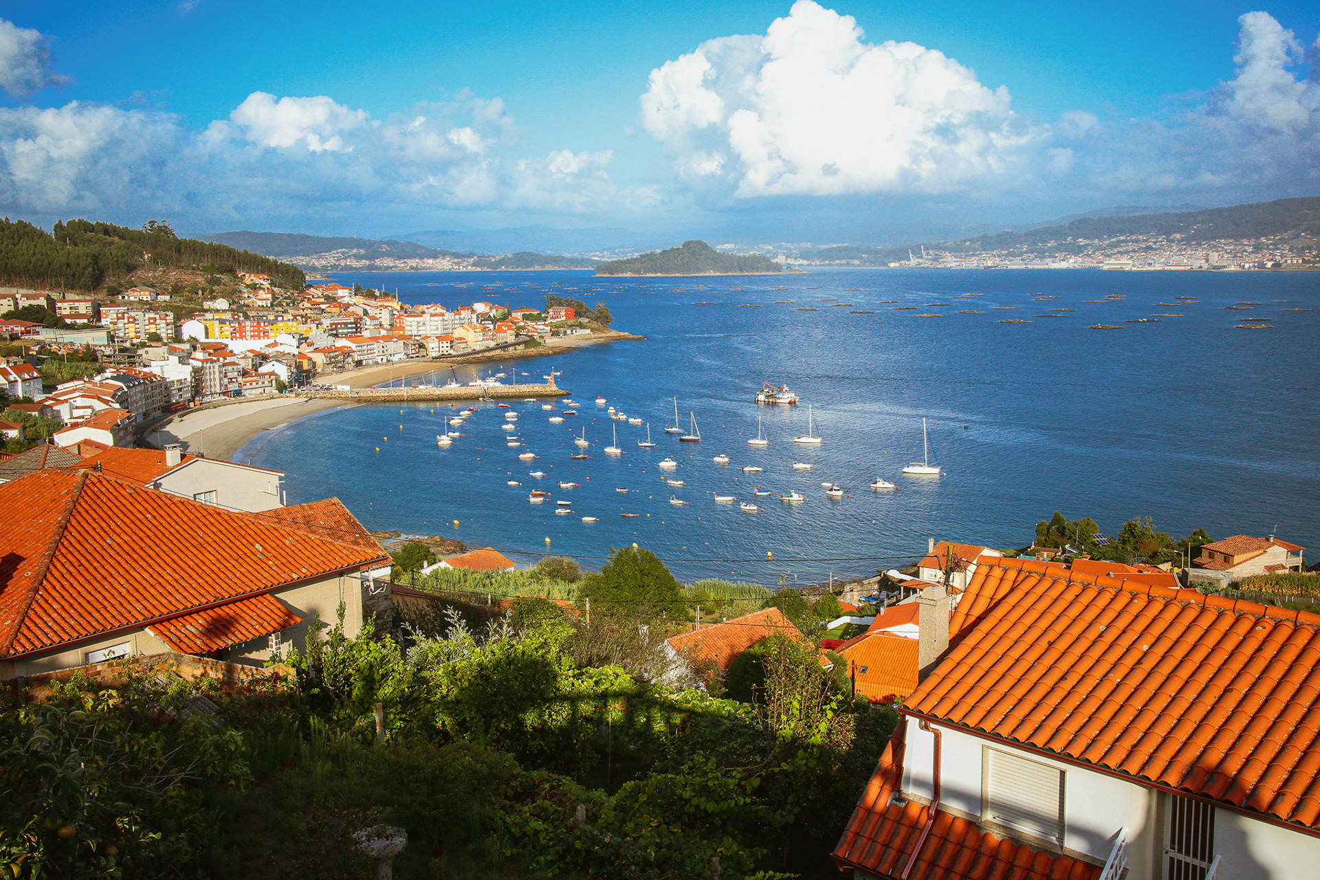 Looking over the Ria de Ponteverda
