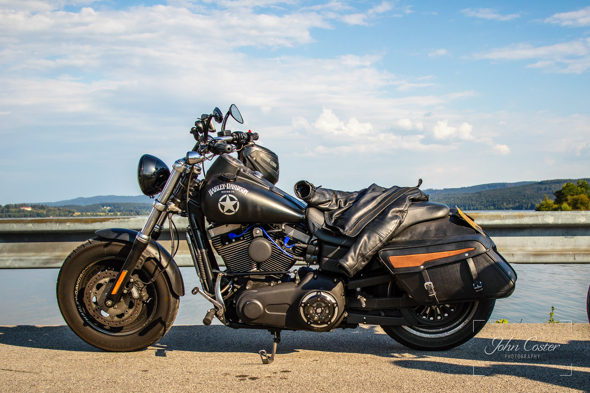 Waiting for the Ferry to cross Lake Lipno
