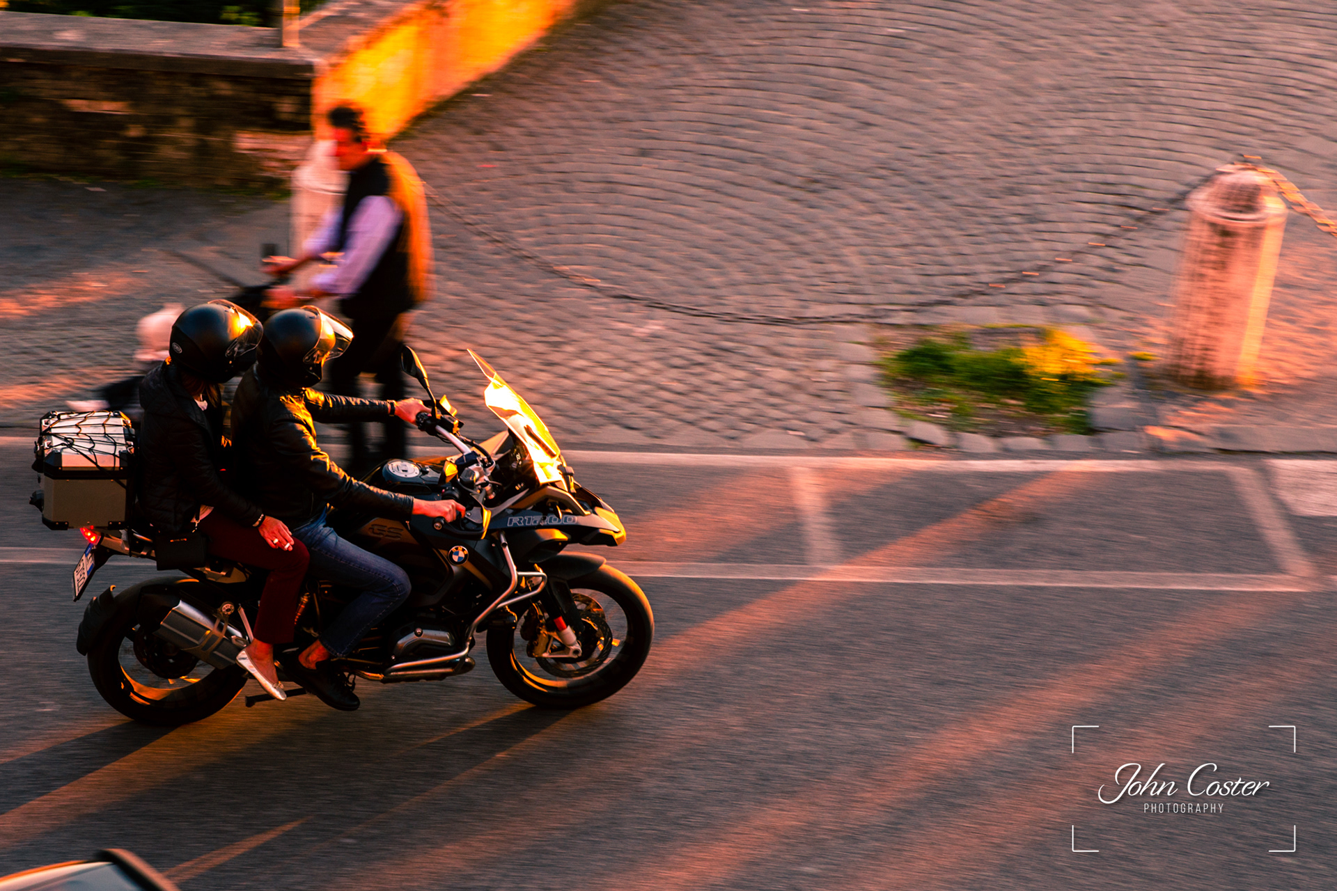 Riding in to enjoy a the Sunset