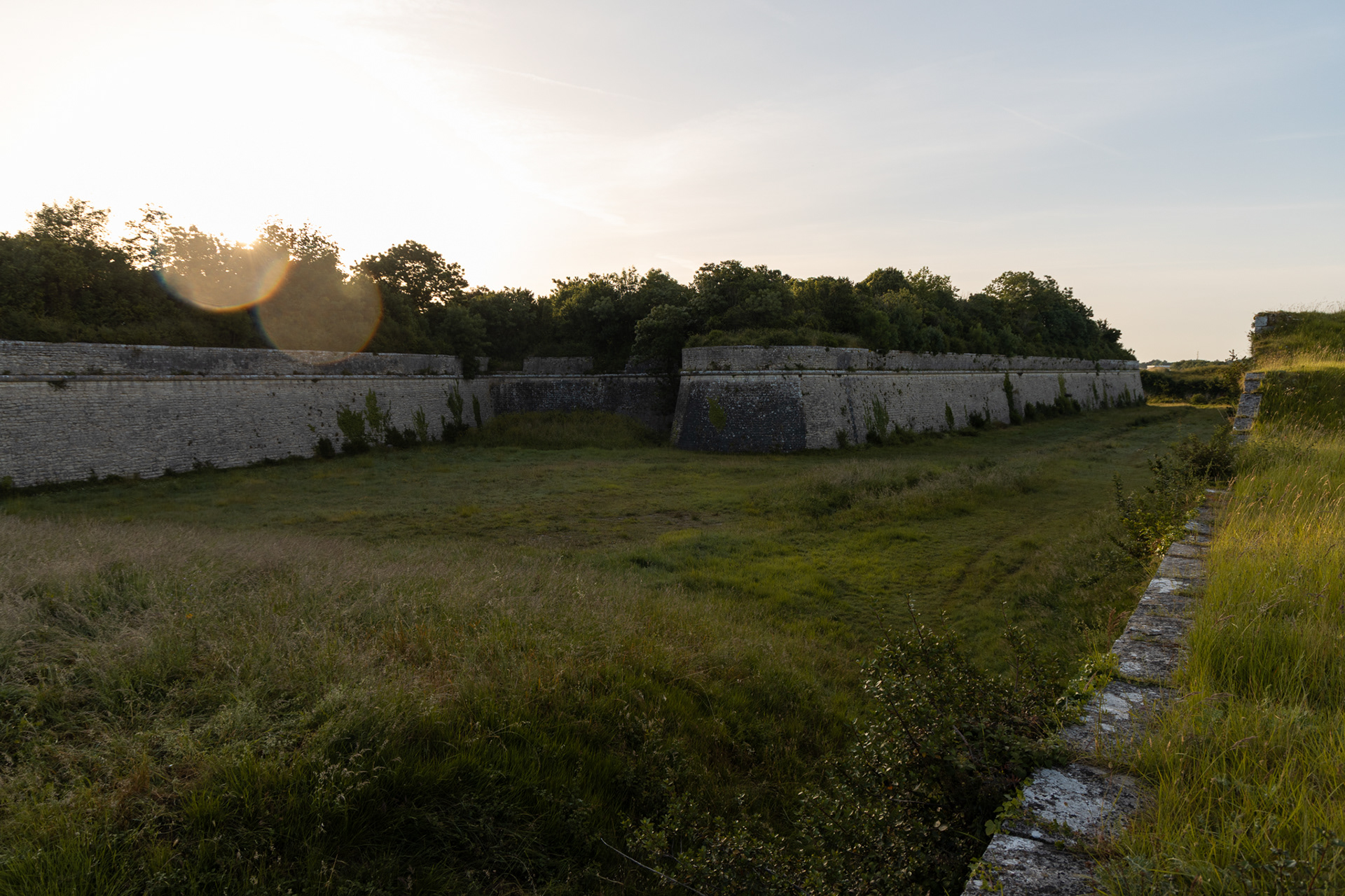 Saint Martin de Re is a fortified town, and scale of the defences are just huge and multiple layers! 