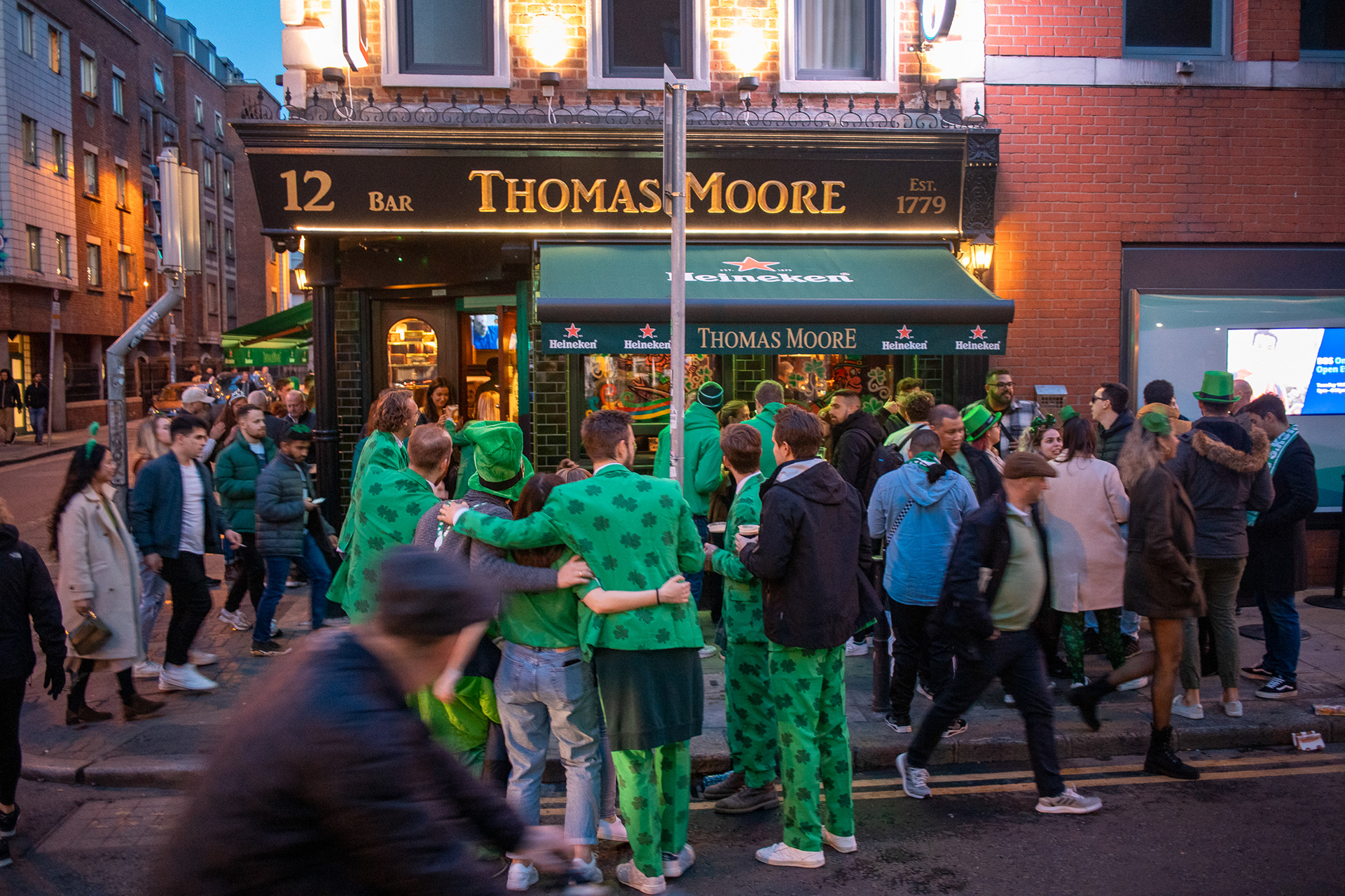 St Patricks Day was lively in Dublin!!