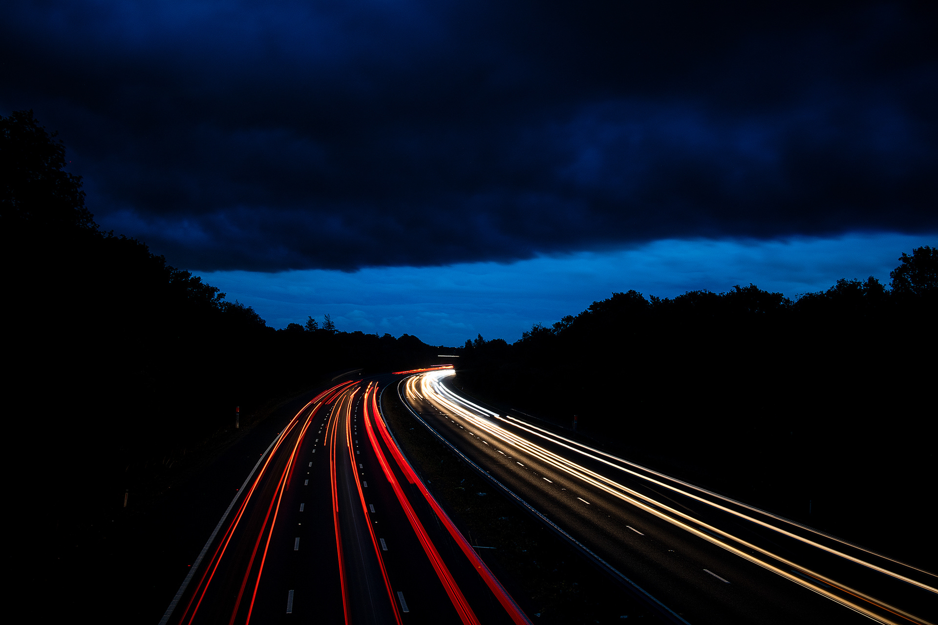 Storm front over the A2