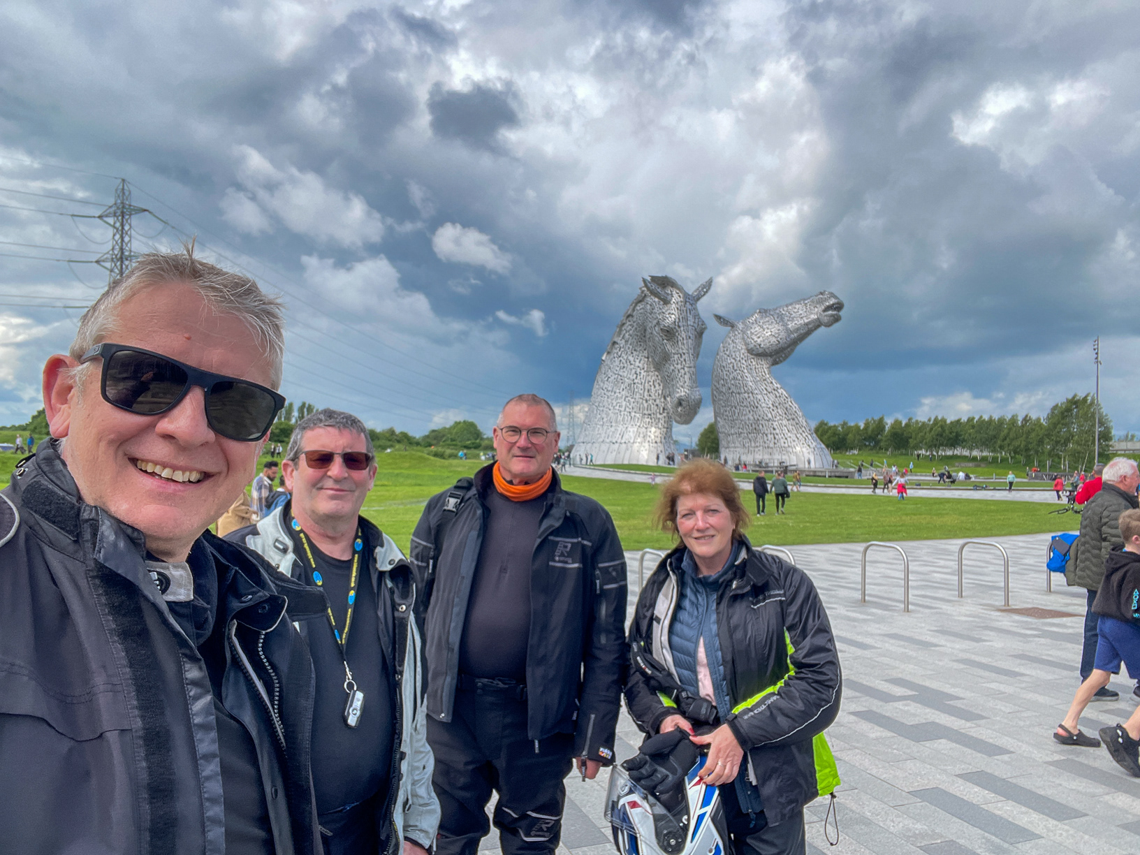 Passing so close we had to stop an take a closer look at the Kelpie Horses! 