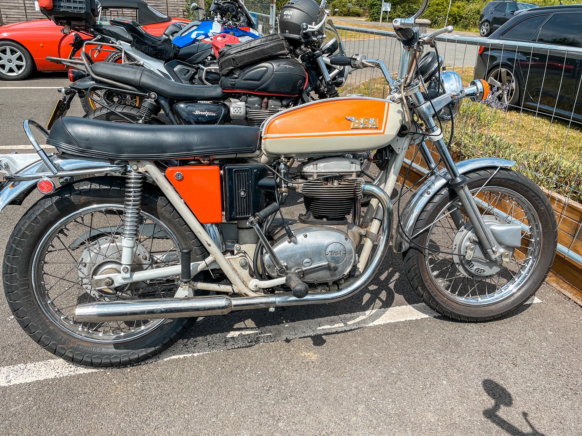 BSA 650 Thunderbolt outside Gilks.