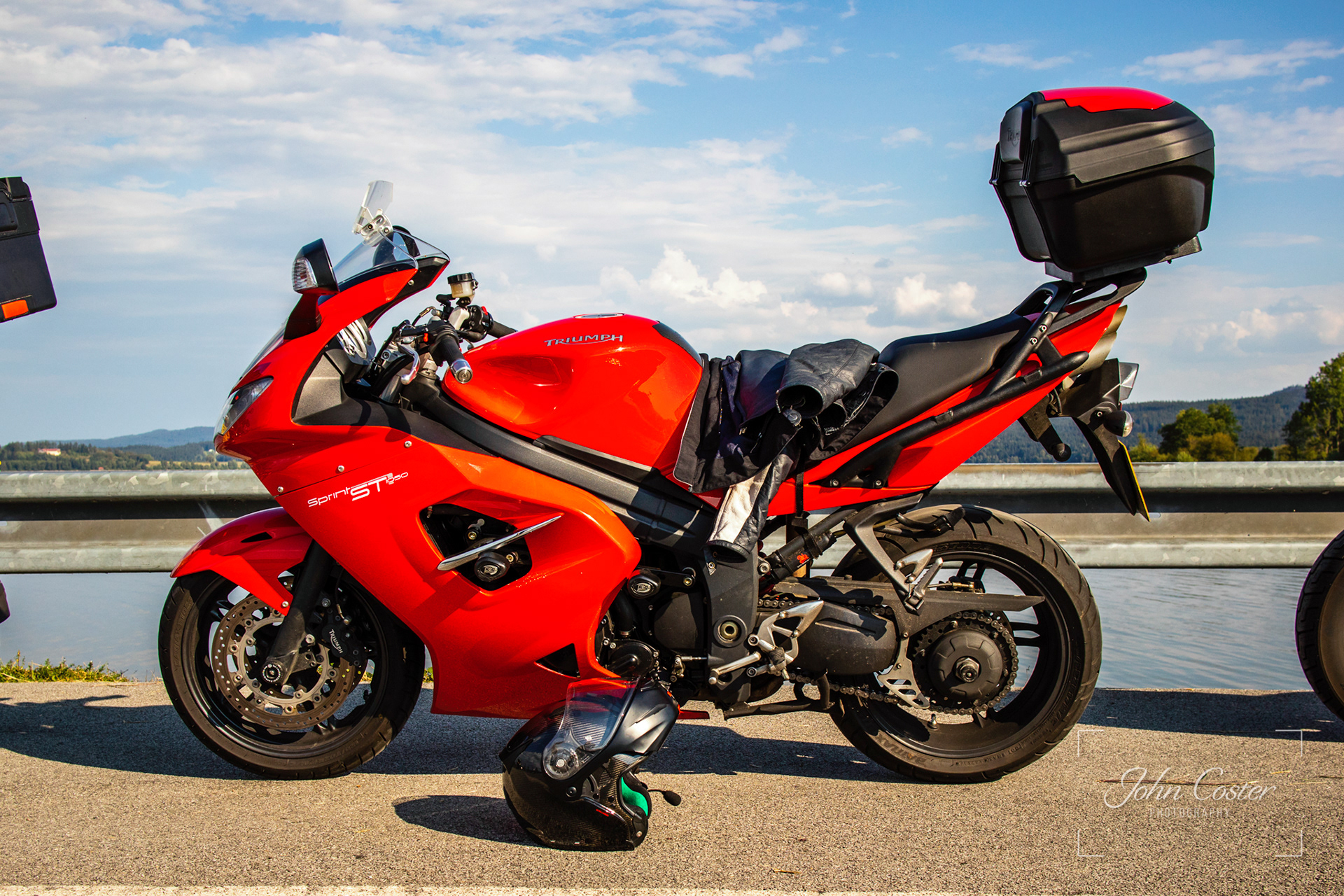Waiting for the Ferry to cross Lake Lipno