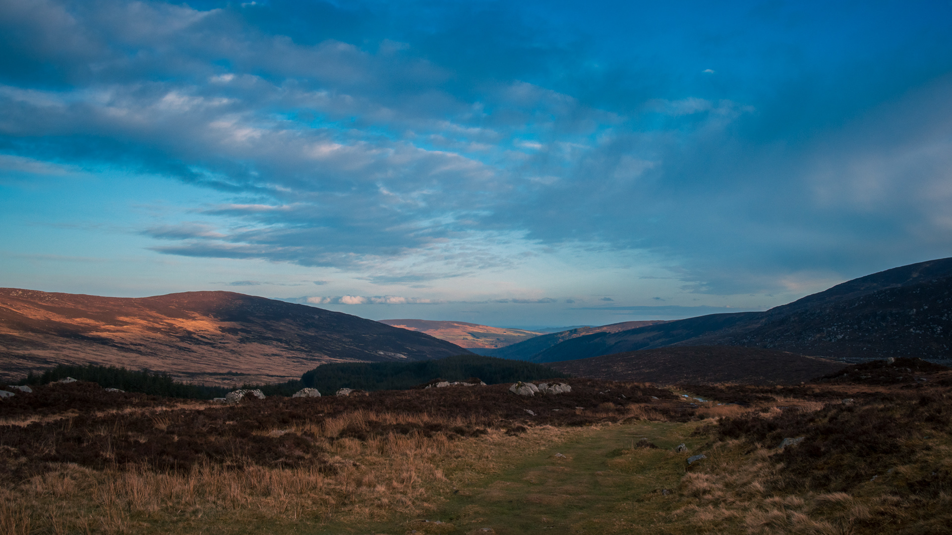 After the wedding we headed off into the Wicklow countryside. View from the top of the Wicklow Gap