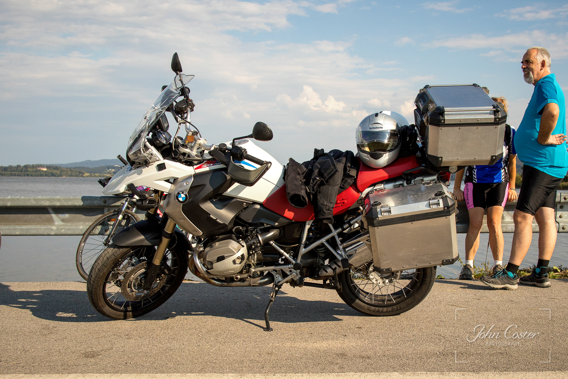 Waiting for the Ferry to cross Lake Lipno
