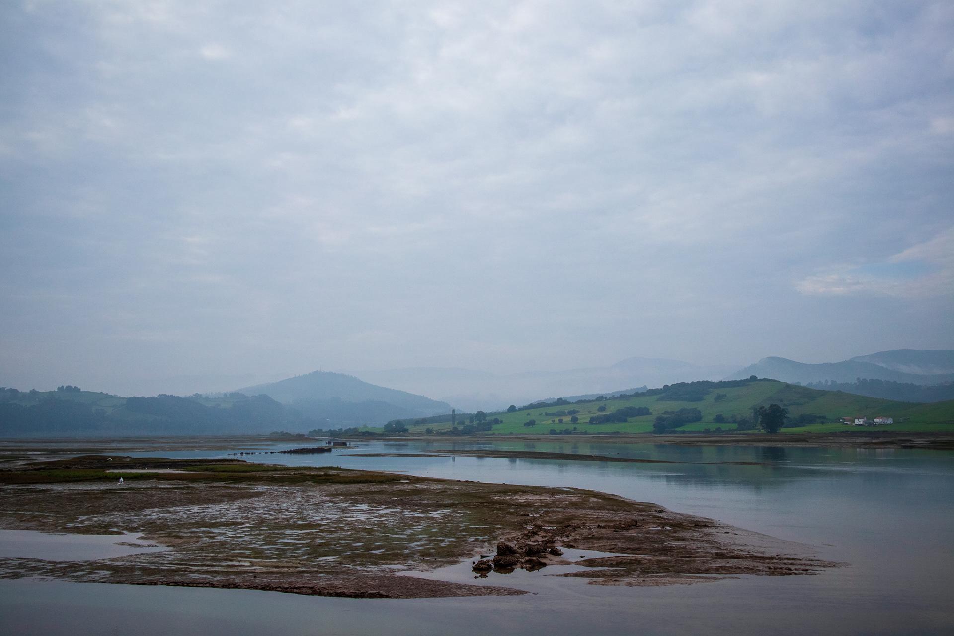 Looking up towards the Picos from San Vincente 