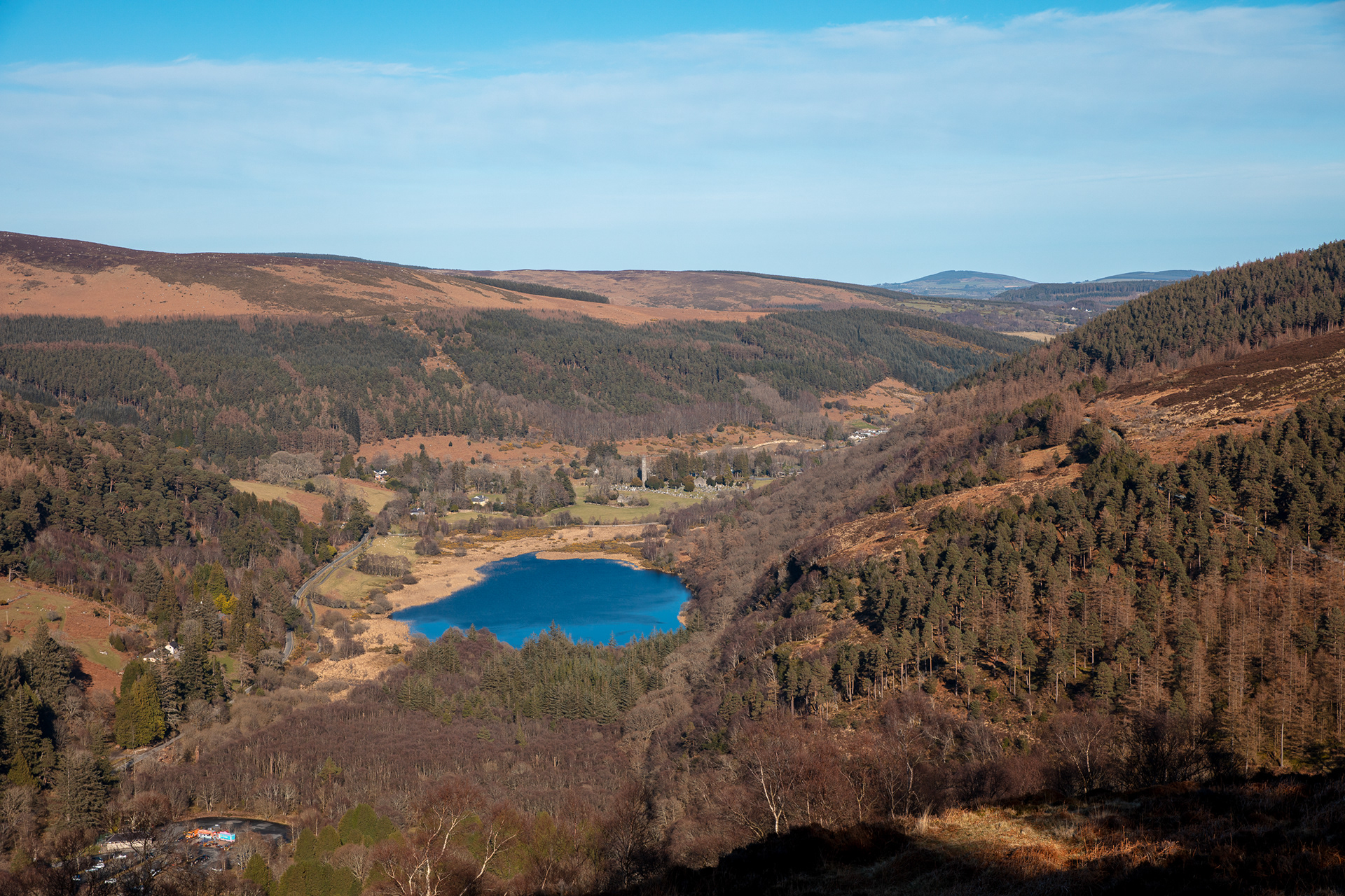 View of the lower lake