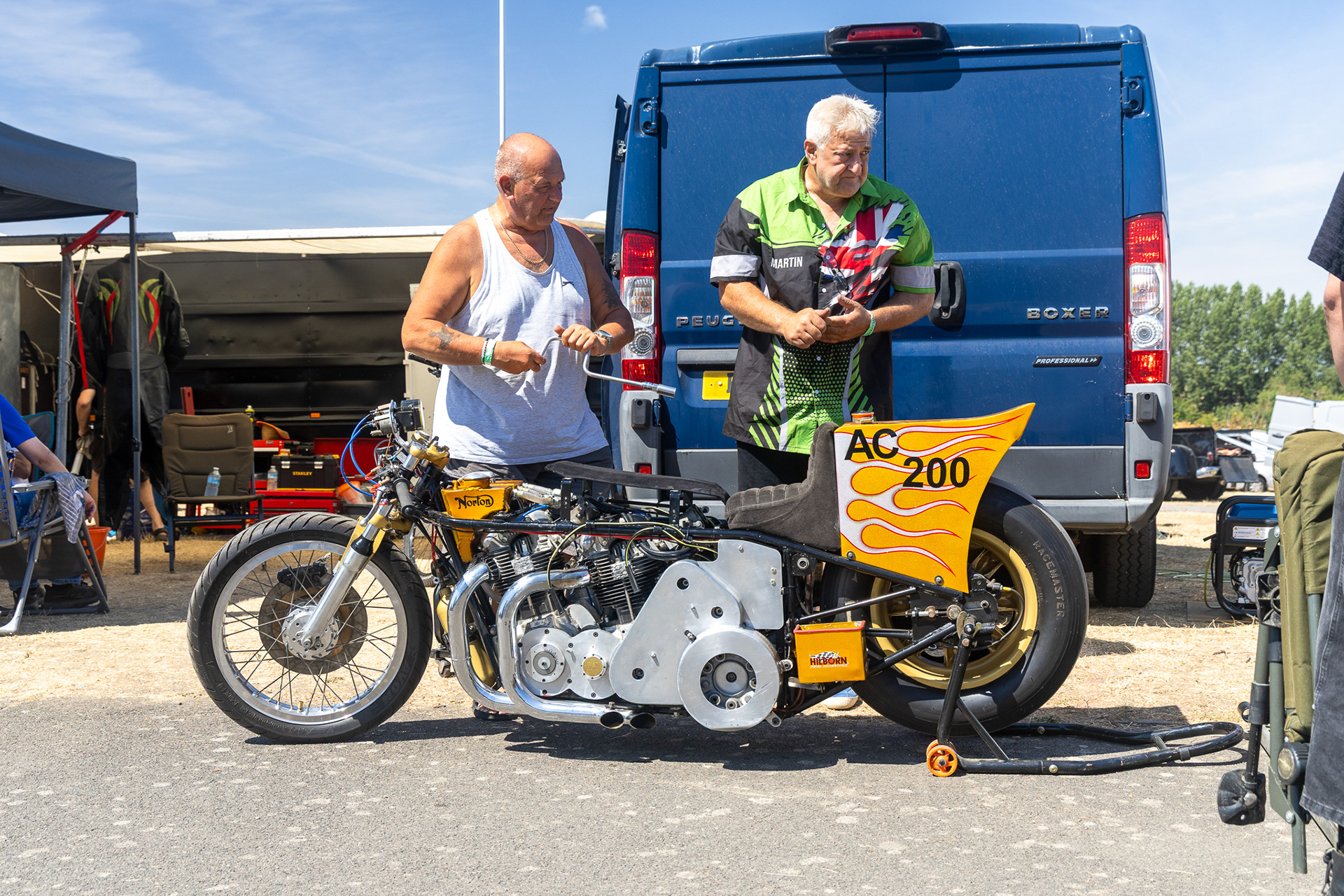 A twin Norton engined machine